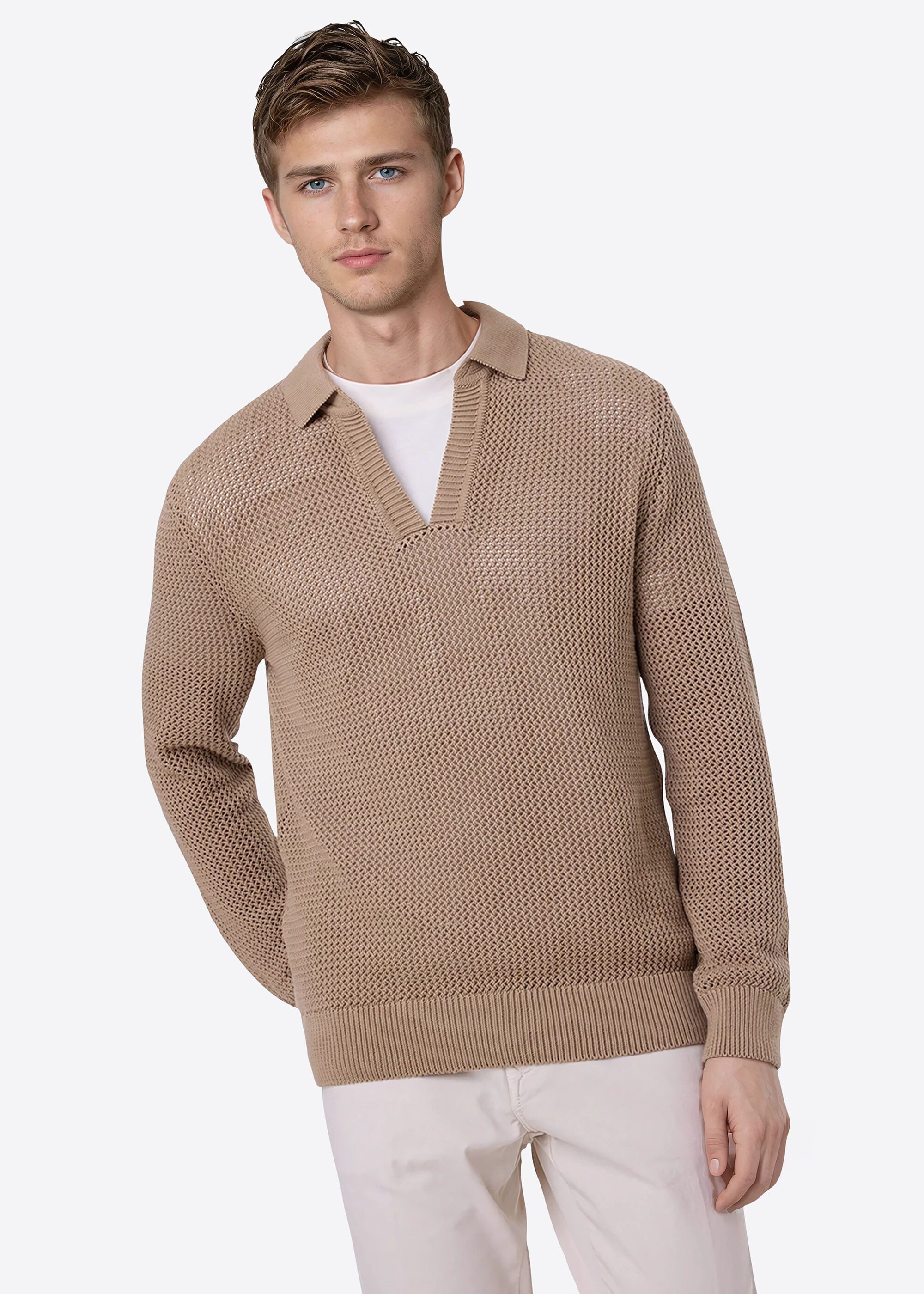 Pierre Cardin V-Ausschnitt-Pullover mit tiefem V-Ausschnitt