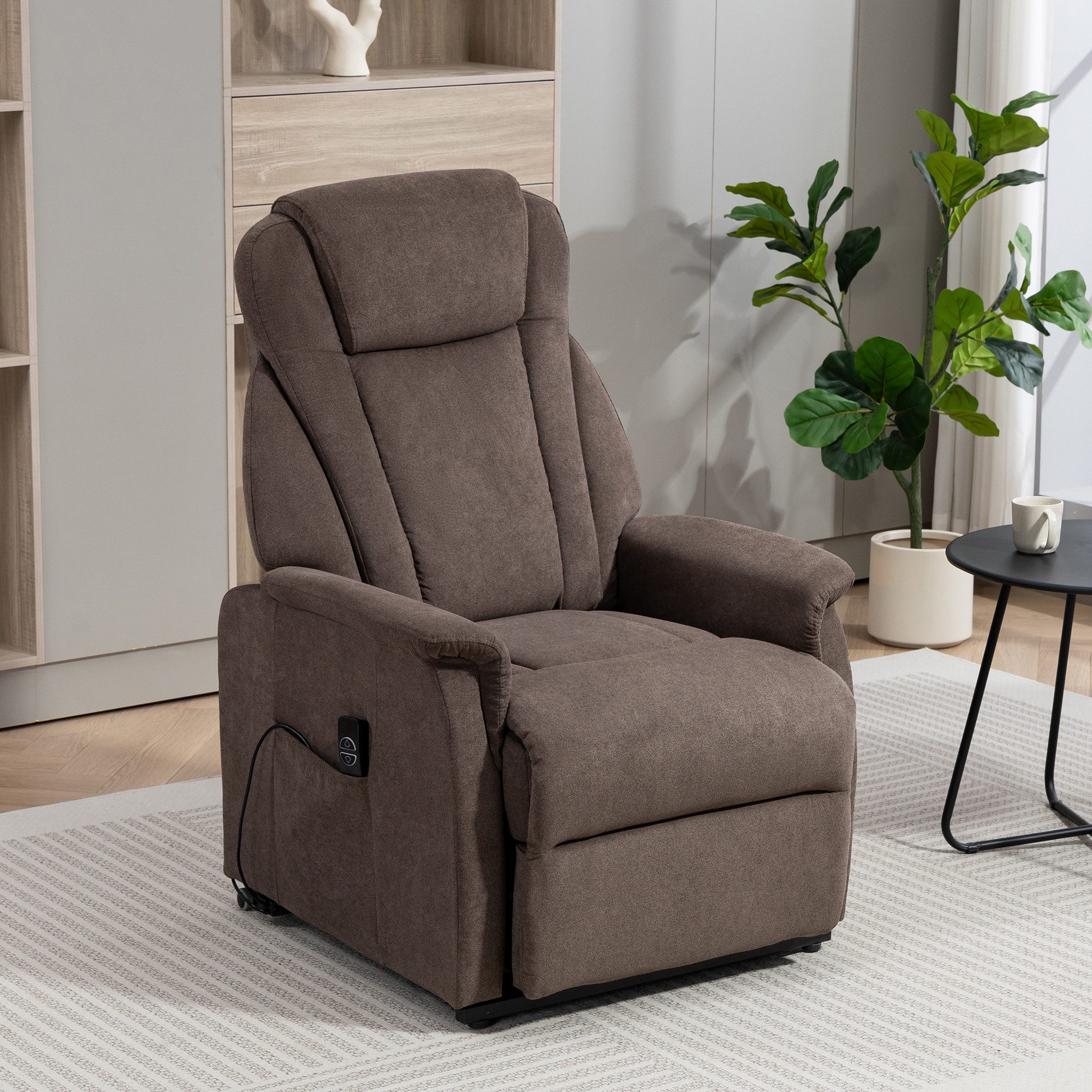 Duo Collection TV-Sessel Toronto XXL mit elektrischer Aufstehhilfe und Relaxfunktion, bis 150kg belastbar, Taschenfederkern, Stahlwellenunterfederung