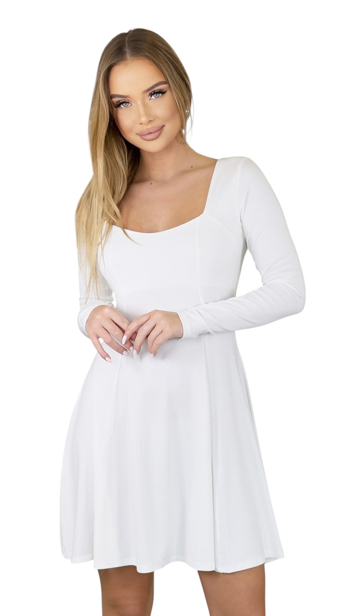 Mississhop Sommerkleid Elegantes Damenkleid mit langen Ärmeln M.Jess günstig online kaufen