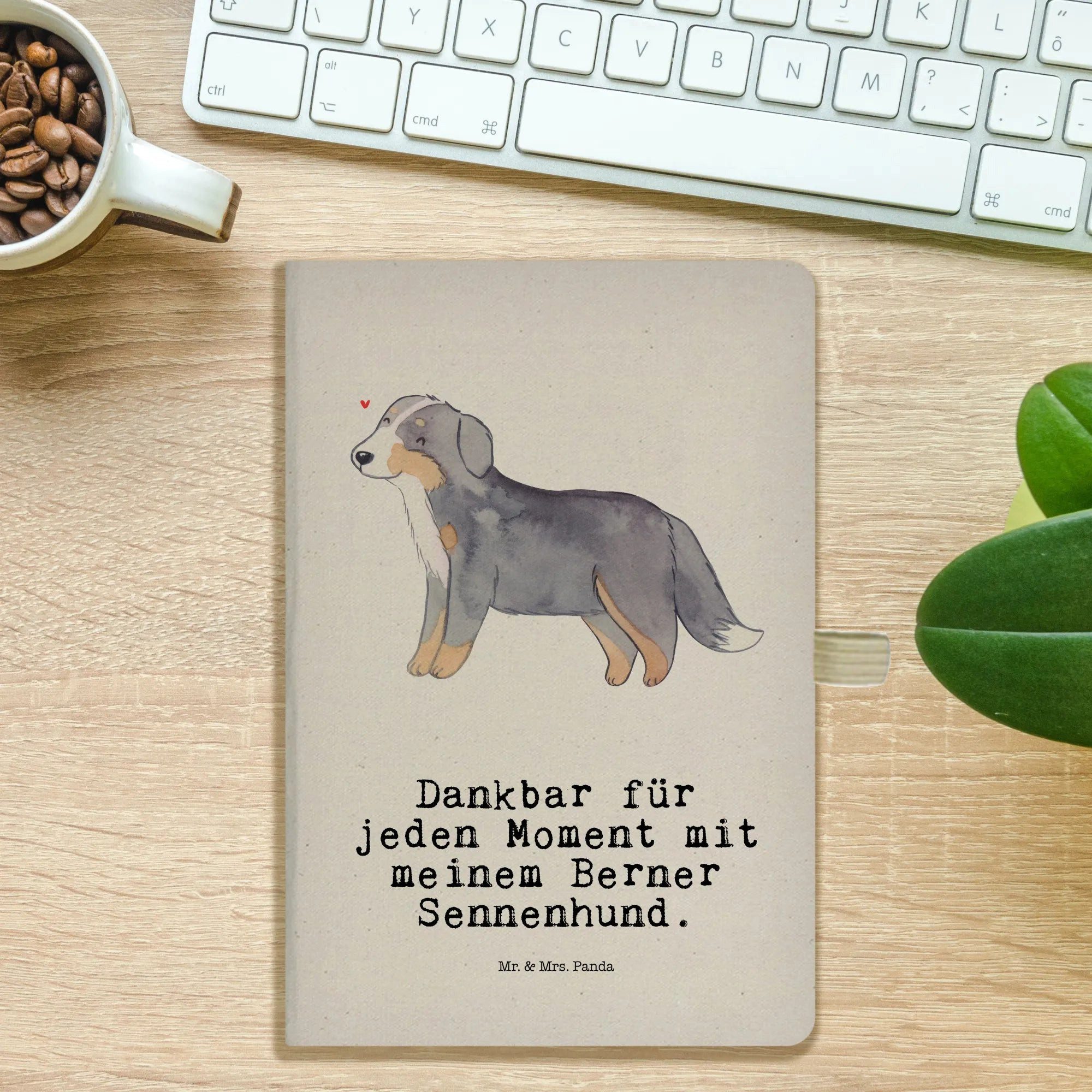Thumbnail - Mr. & Mrs. Panda Notizbuch Berner Sennenhund Moment - Transparent - Geschenk, A5 Notizbuch Gesch Mr. & Mrs. Panda, Umwel...