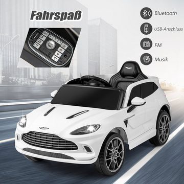 COSTWAY Elektro-Kinderauto Aston Martin, mit USB, FM, Musik, Fernbedienung