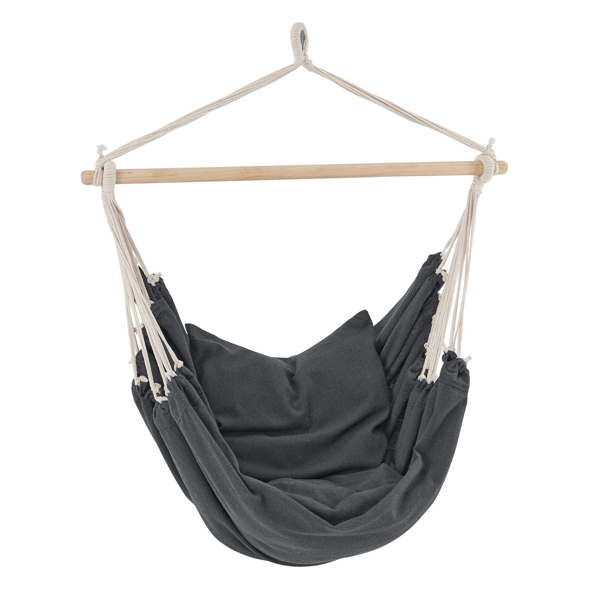 en.casa Подвесноые стулья, Peralvillo Hängestuhl Indoor/Outdoor 120kg Dunkelgrau