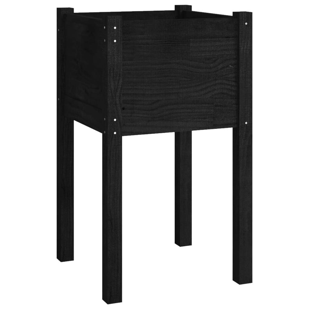 vidaXL Blumentopf Pflanzkübel Schwarz 40x40x70 cm günstig online kaufen