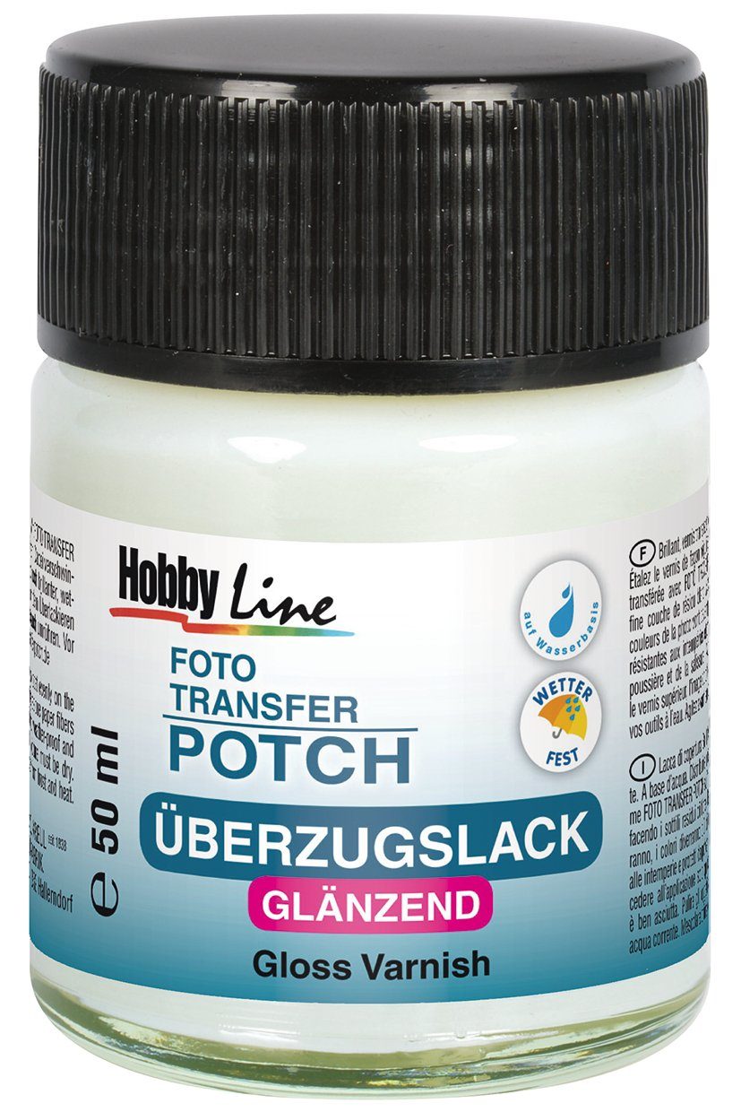 Klarlack Foto Transfer Potch Überzugslack