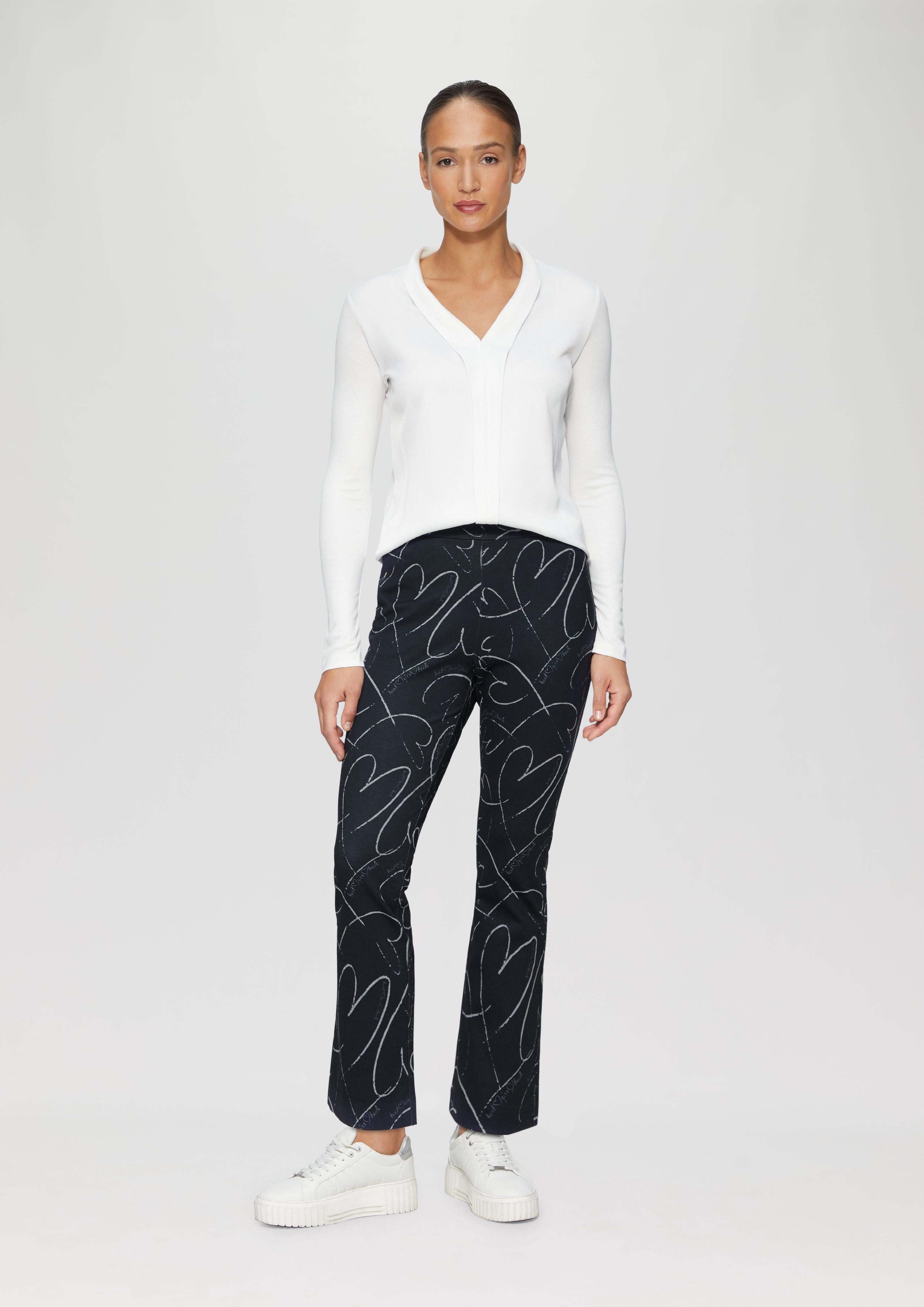 s.Oliver BLACK LABEL 7/8-Hose Ausgestellte Culotte günstig online kaufen