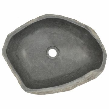 DOTMALL Aufsatzwaschbecken Flussstein Waschbecken Oval Größe 45-53 cm