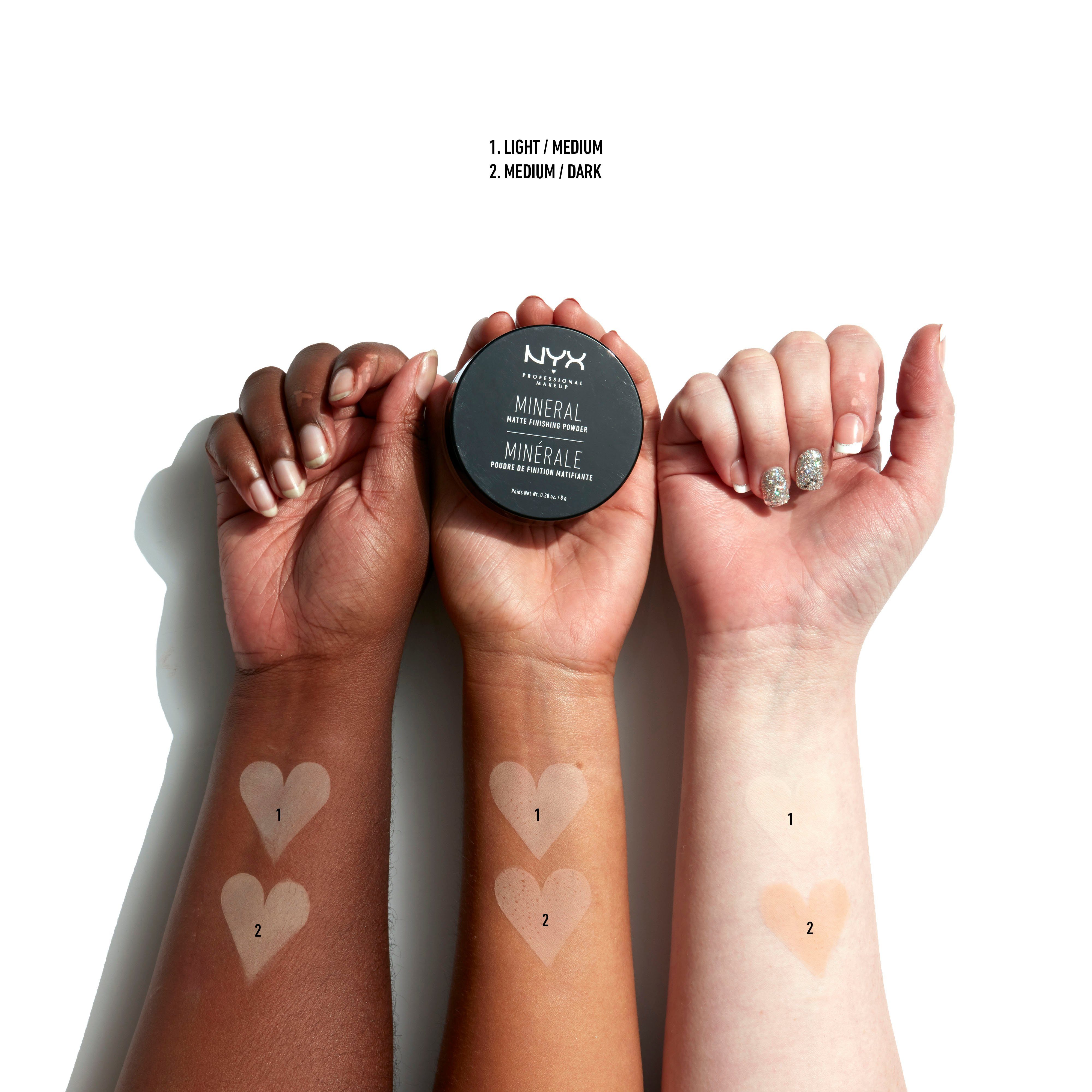 NYX PROFESSIONAL MAKEUP Puder MINERAL FINISHING POWDER, Loses Fixierpuder, ölabsondierende Wirkung, langanhaltend.