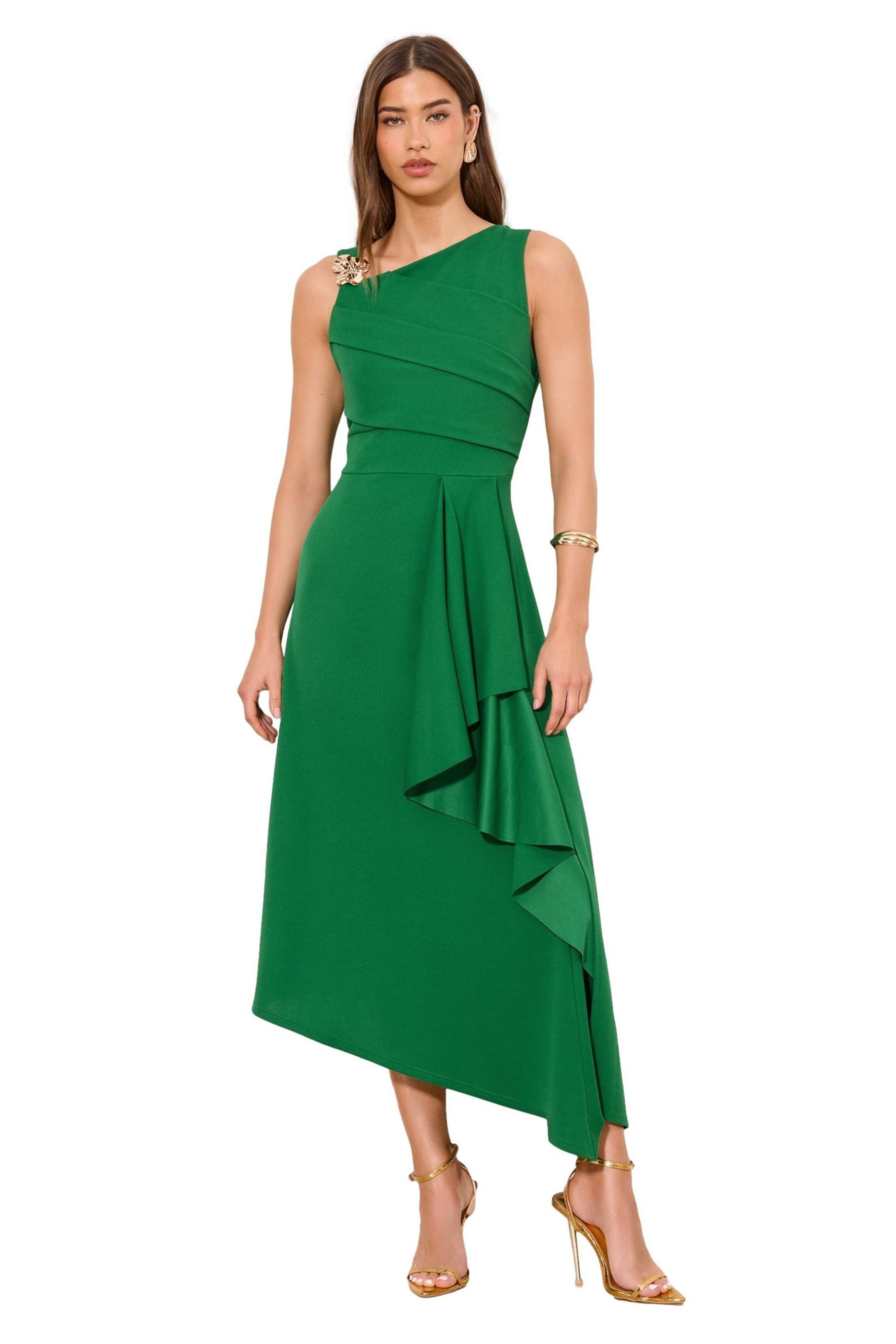 LIPSY Midikleid Lipsy Fit and Flare-Midikleid, Kurzgröße (1-tlg)