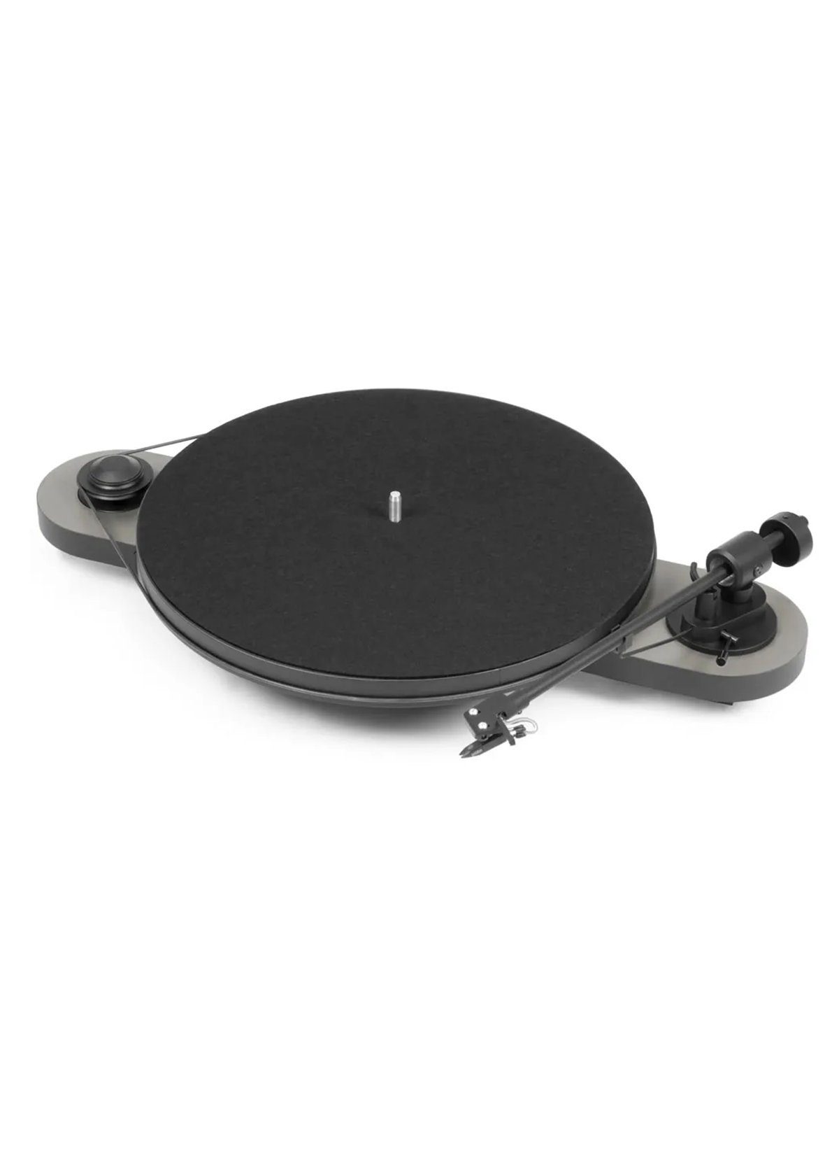 Pro-Ject Elemental OM 5e Plattenspieler die (Riemenantrieb, Arm komplett Silber und dabei an zu Ortofon, Tonabnehmer kommt) von Klangqualität verkörpert Höchstmaß dass ein kurz ohne mit Schlichtheit