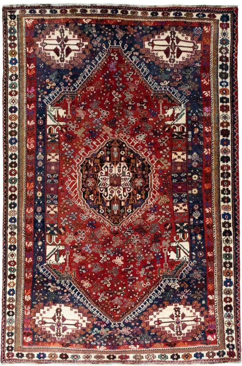 Orientteppich Shiraz 174x260 Handgeknüpfter Orientteppich / Perserteppich, Nain Trading, rechteckig, Höhe: 10 mm