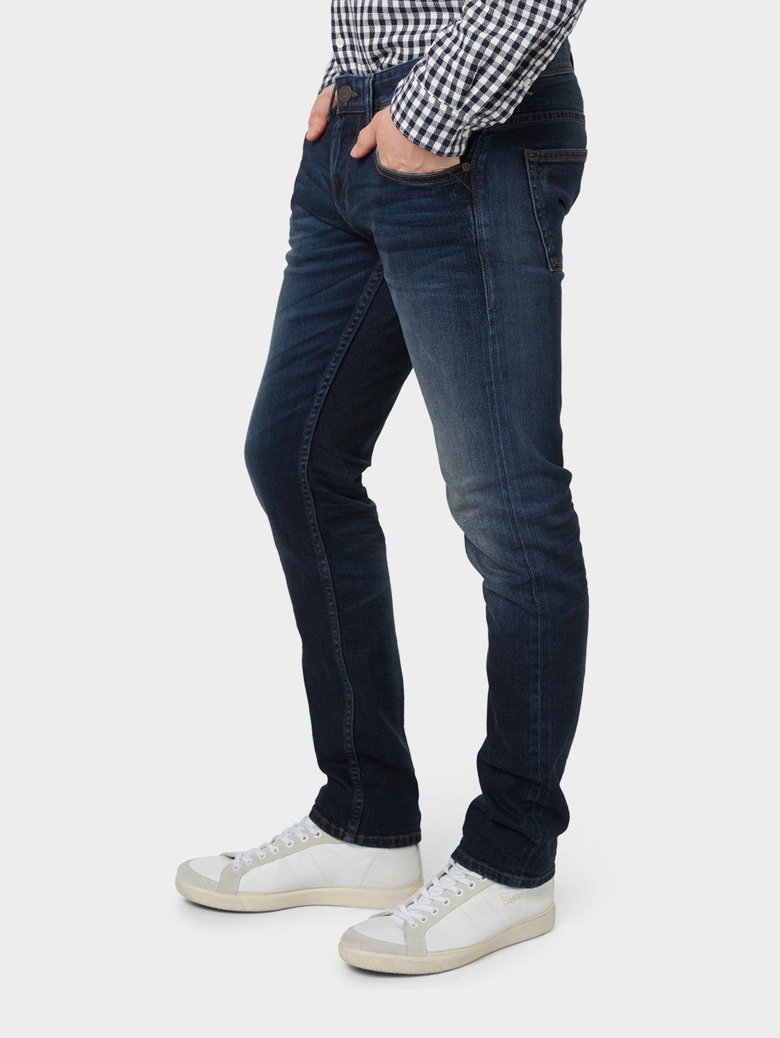 TOM TAILOR Slim-fit-Jeans Herren Selvage Stretch Denim Hose - Aedan 1053 -  W30, W31 online kaufen | OTTO