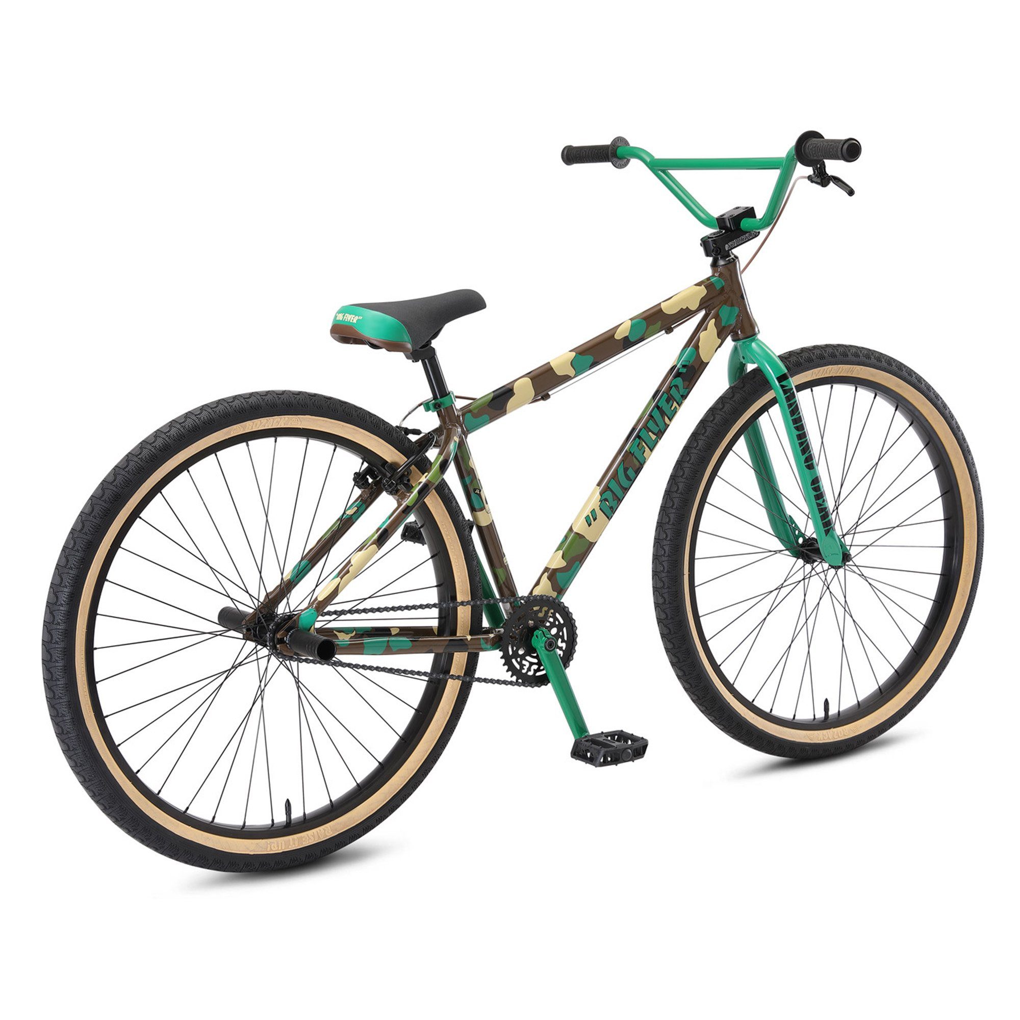 SE Bikes Bike Mountainbike Wheelie Fahrrad Erwachsene BMX Gang, Schaltung, HD, 165cm ab Rad ohne camo 1 army Flyer Jugendliche Big Stuntbike