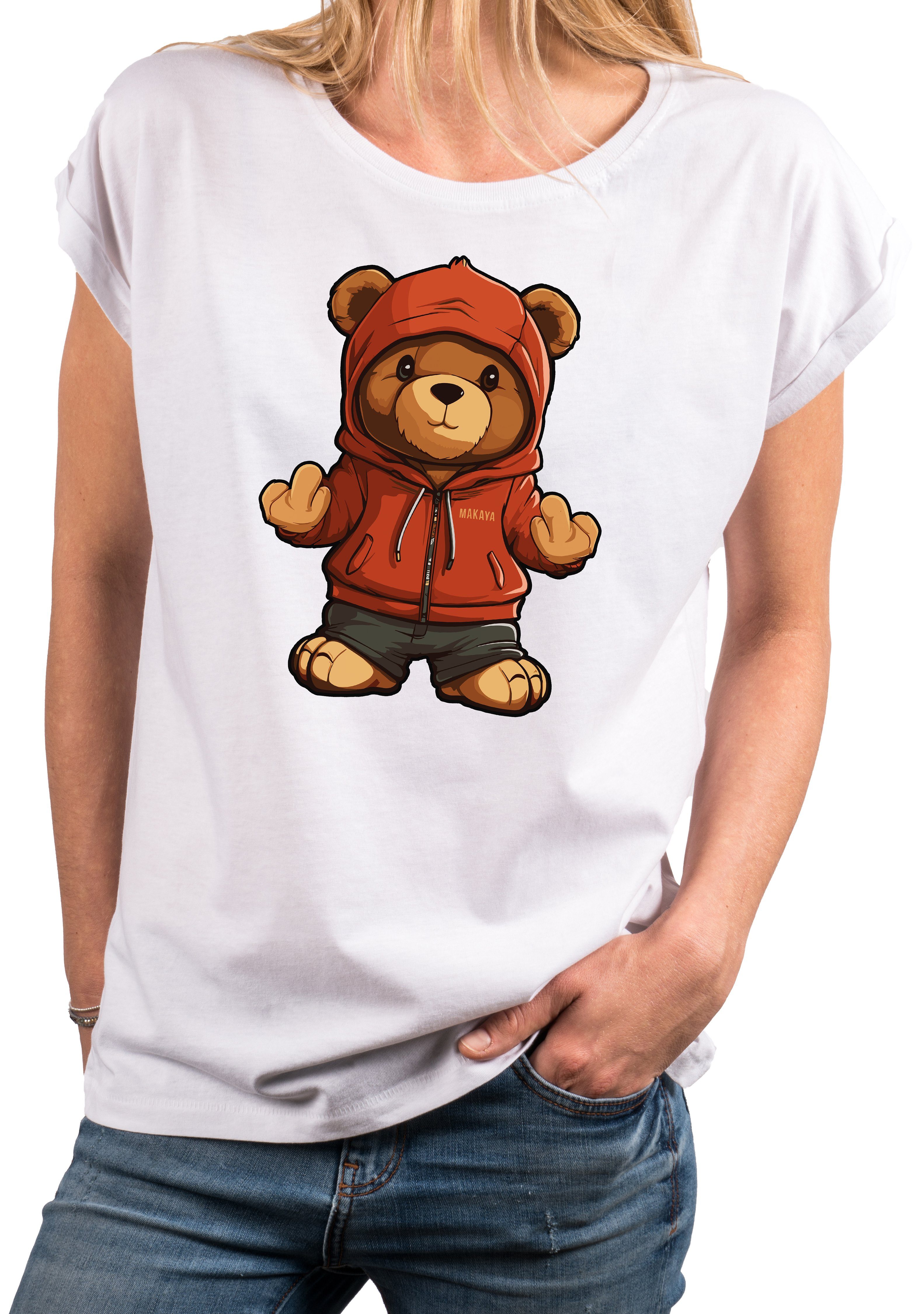 Teddybär Print Hoodie - Unisex Pullover Mit Coolem Teddy Design