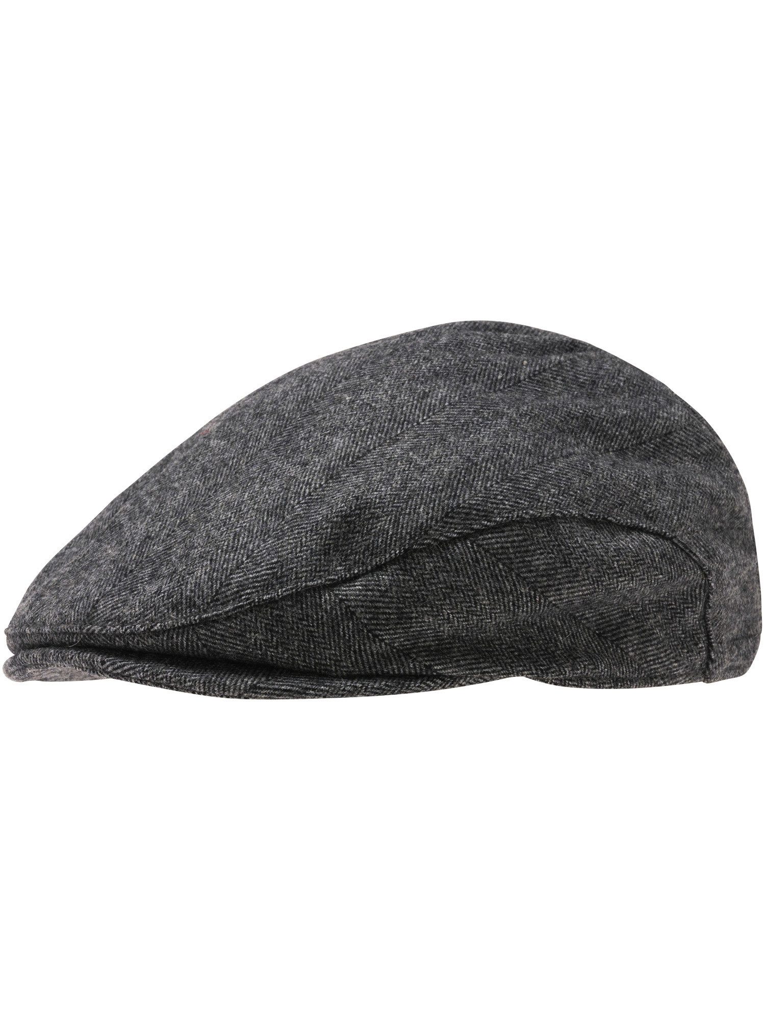 bugatti Flat Cap bugatti Flatcap mit Fischgrät-Design mit Wollanteil