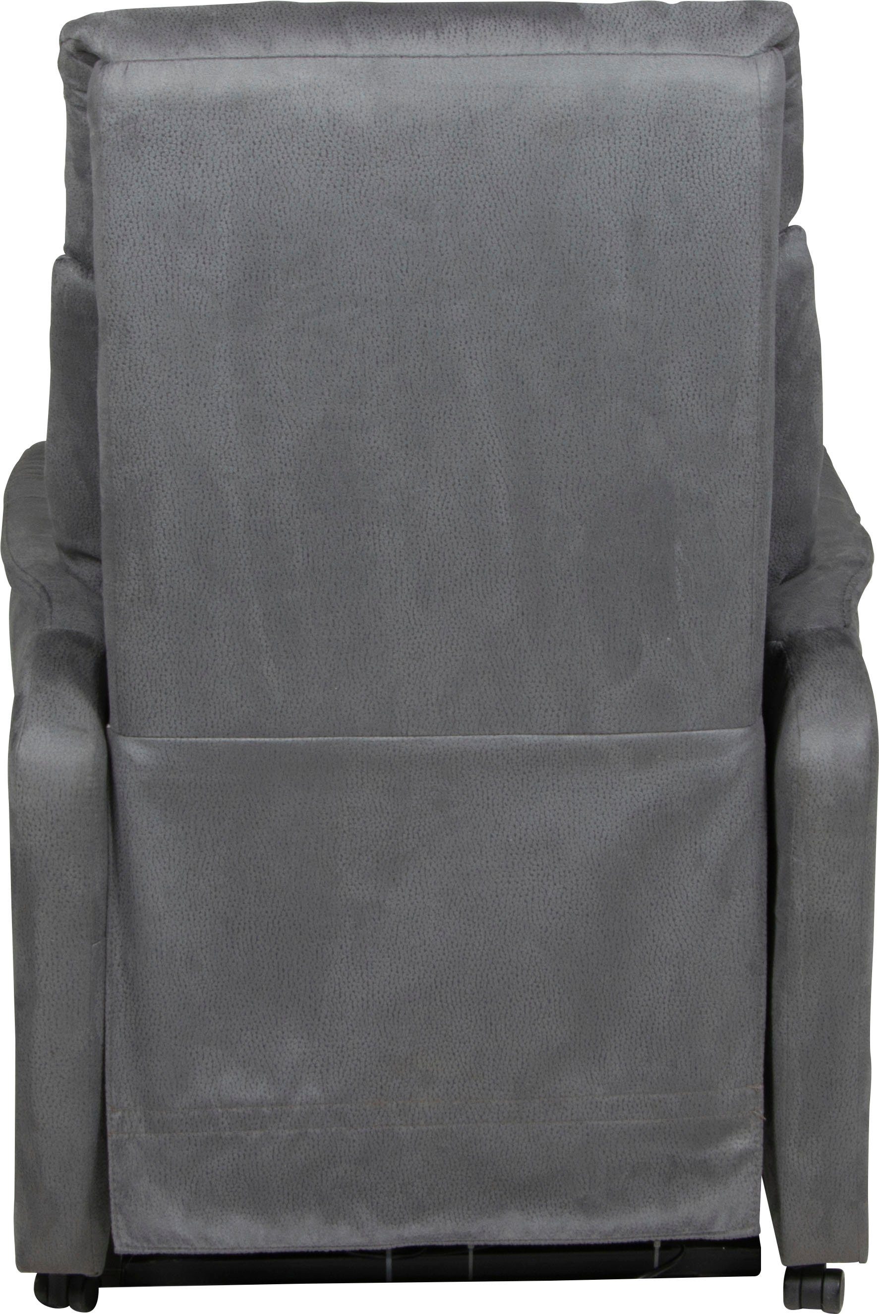 Aufstehhilfe, mit und elektrischer Sorrent regulierbarer Sitzheizung, Stahlwellenunterfederung Relaxfunktion TV-Sessel Taschenfederkern Duo mit Collection