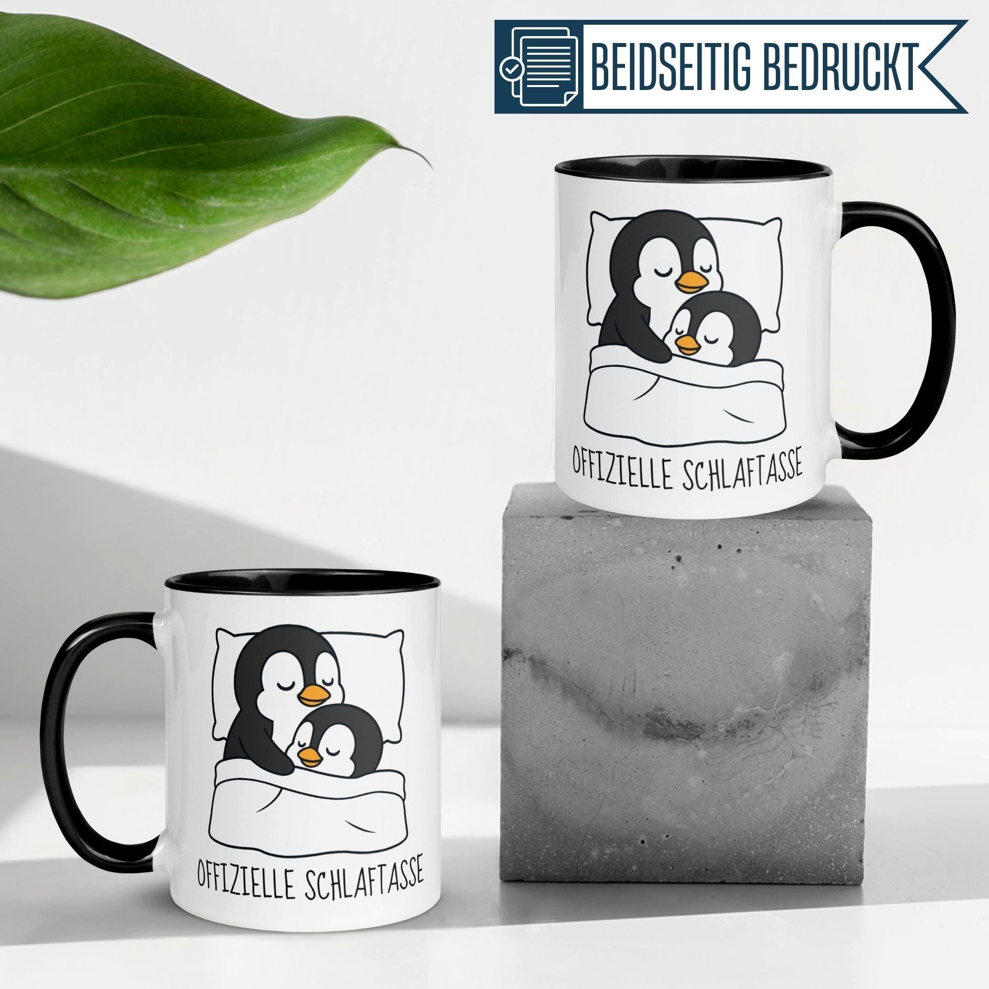 Momentals Tasse Pinguin – Offizielle Schlaftasse – lustiges Geschenk für Schlafanzug, Gratis Versand · Links-&Rechtshänder · Spülmaschinenfest