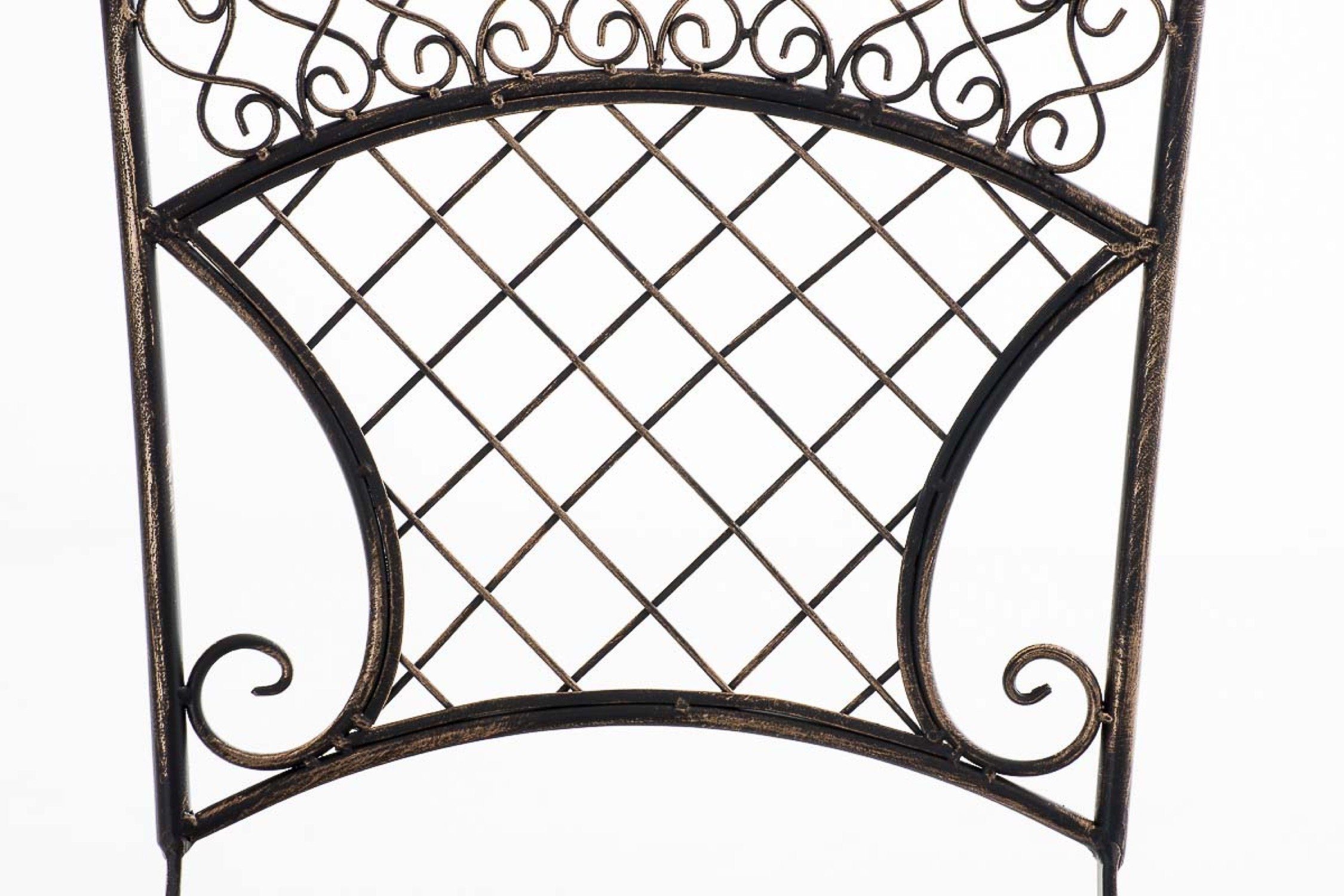 Maße Metallstuhl aus (TxBxH): stabiler Terrassenstuhl St), 94cm bronze für Farbe: Eisen, Balkonstuhl, Klappstuhl - 1 47 TPFGarden Balkon, und antik - x 42 Gartenstuhl - braun Garten, handgefertigtem (Hochwertiger x Terrasse Adelia