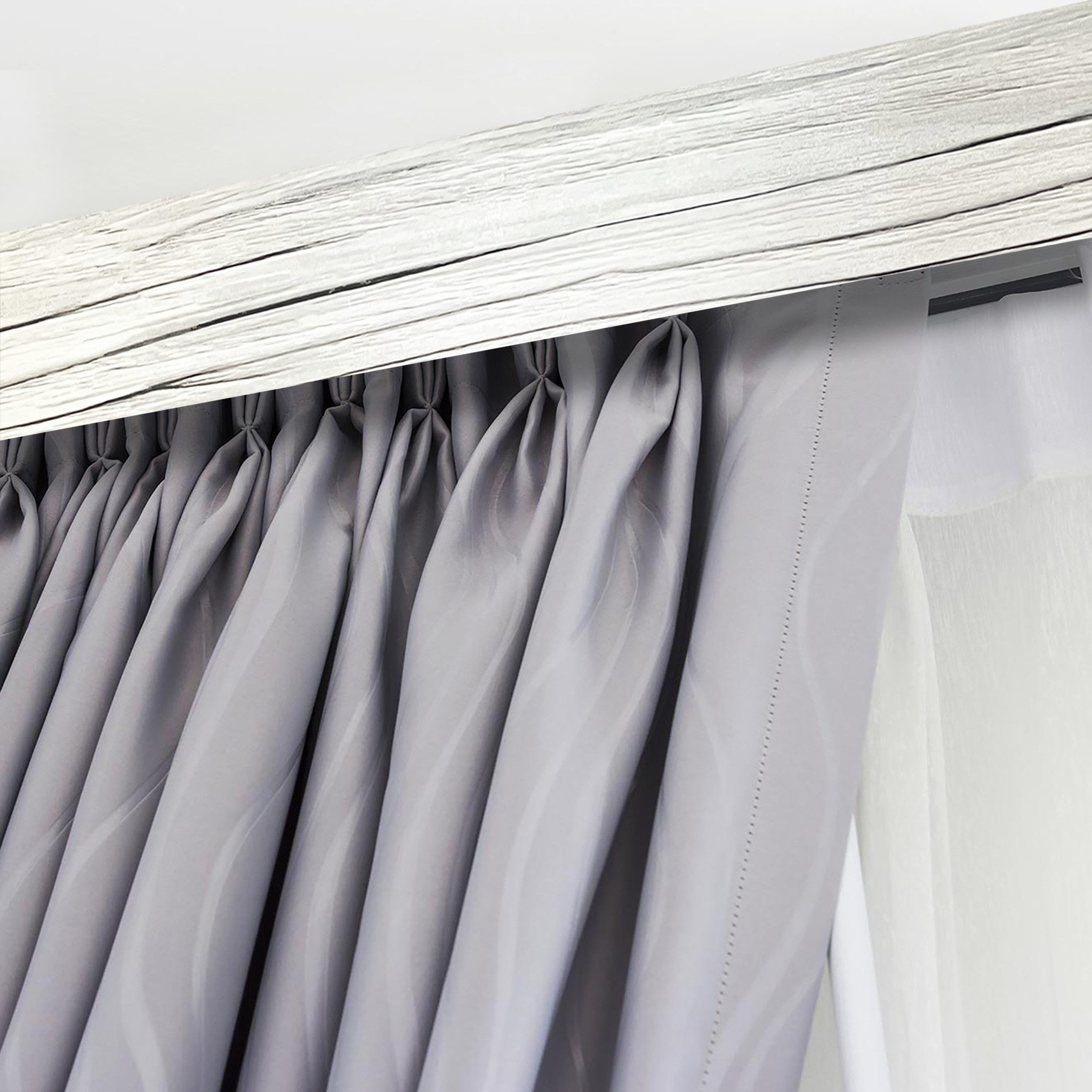 SN DECO GROUP Gardinenschiene Vorhangschiene SH (1) mit Blende 5 cm, 1-läuf günstig online kaufen