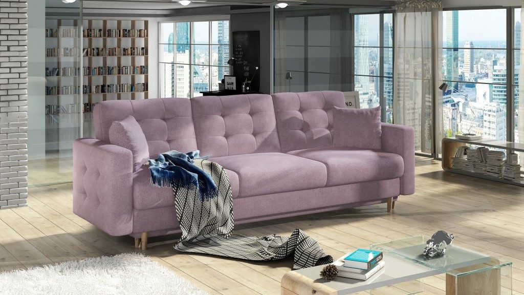Xlmoebel 3-Sitzer Modernes Sofa Polster Garnitur Textil für stilvolles Wohnen, 1 Teile, Made in Europa
