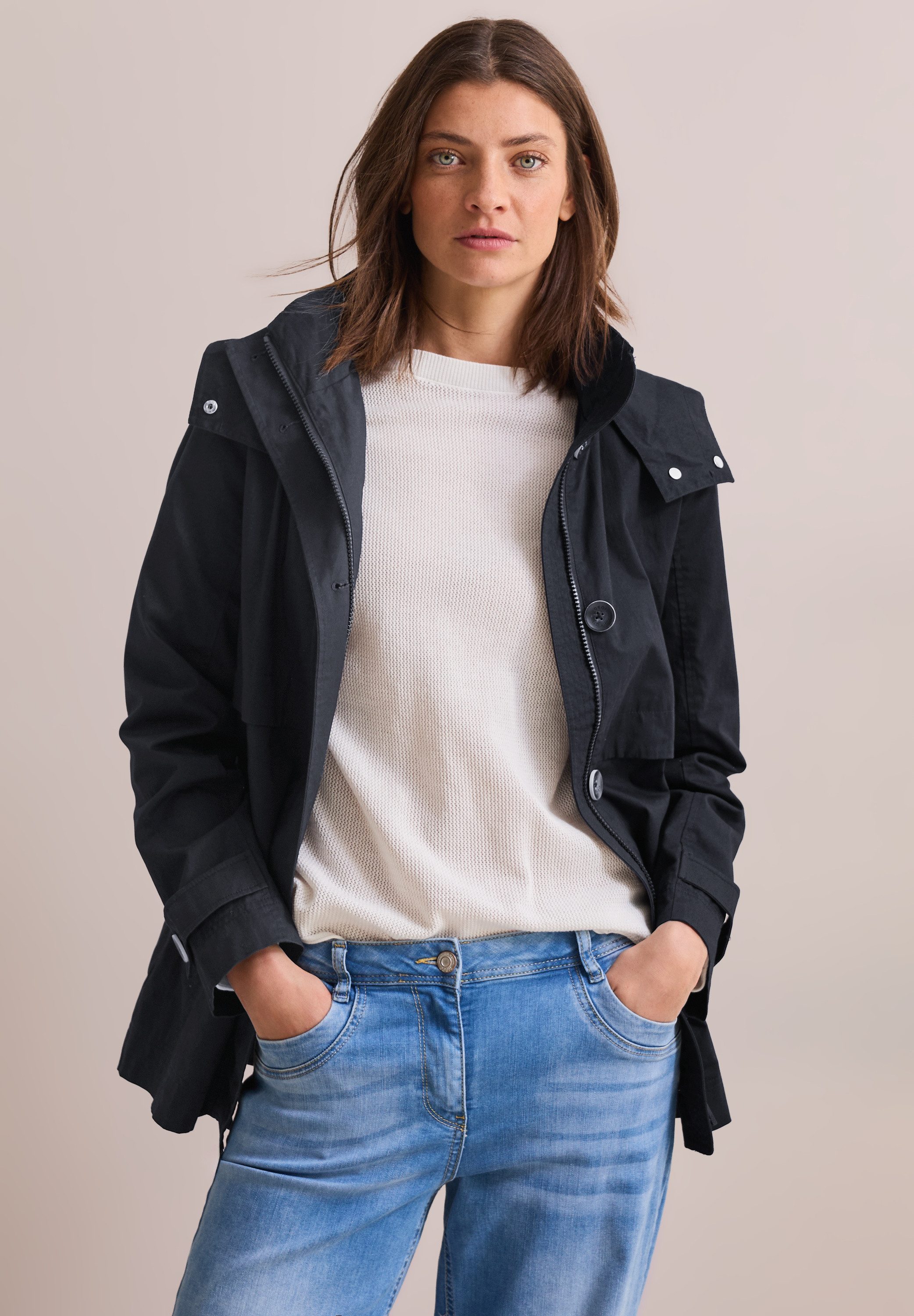 CECIL Cargojacke mit Kapuze in Tasche günstig online kaufen