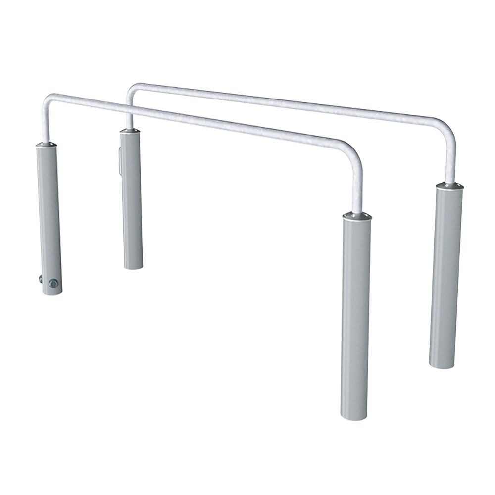 Kompan Kraftstation Outdoor-Fitnessgerät Barren, Pfosten aus Stahl halten allen Wetterbedingungen stand