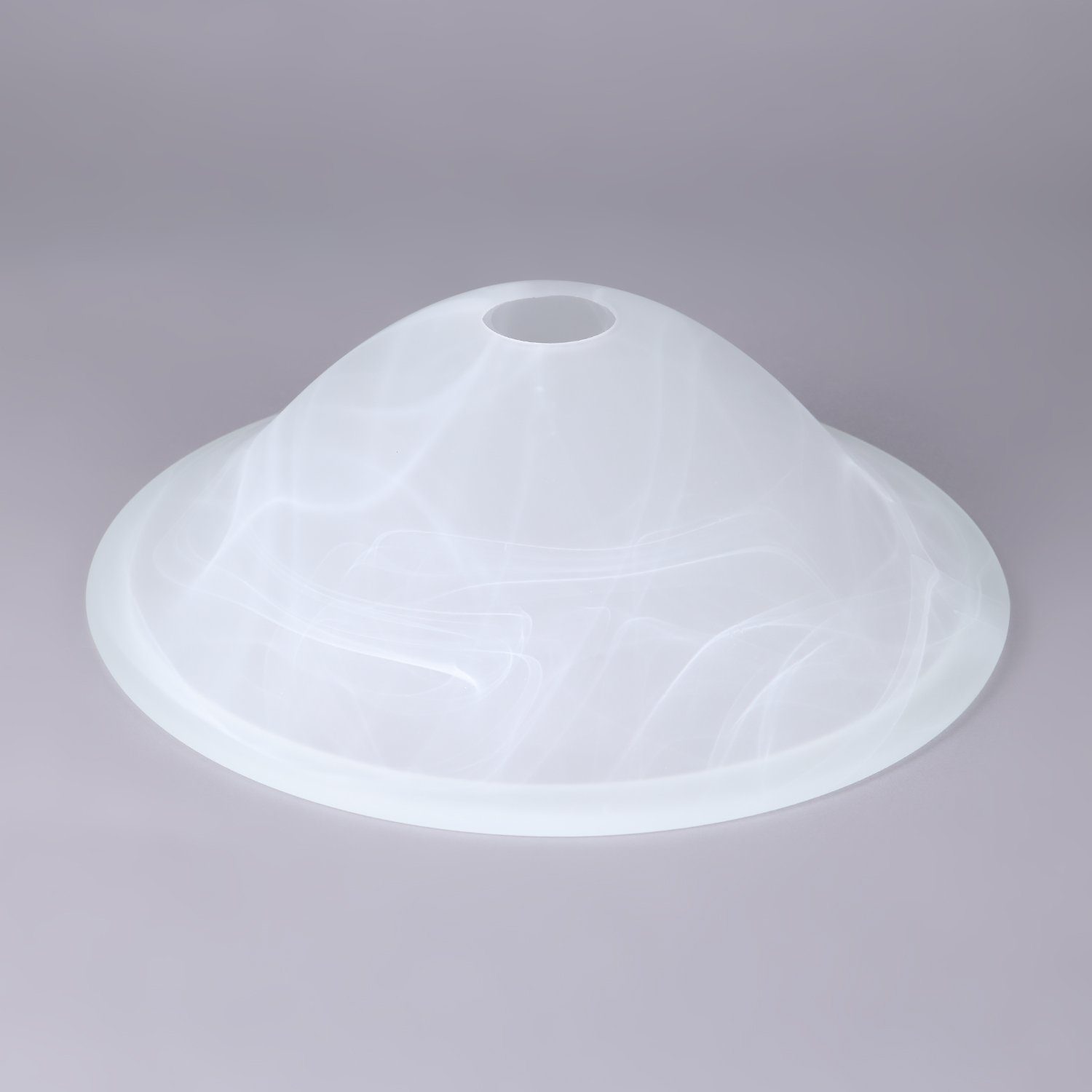 Home4Living Lampenschirm Lampenglas Ersatzglas Alabasterglas weiß Ø 300mm E27 rund, Dekorativ