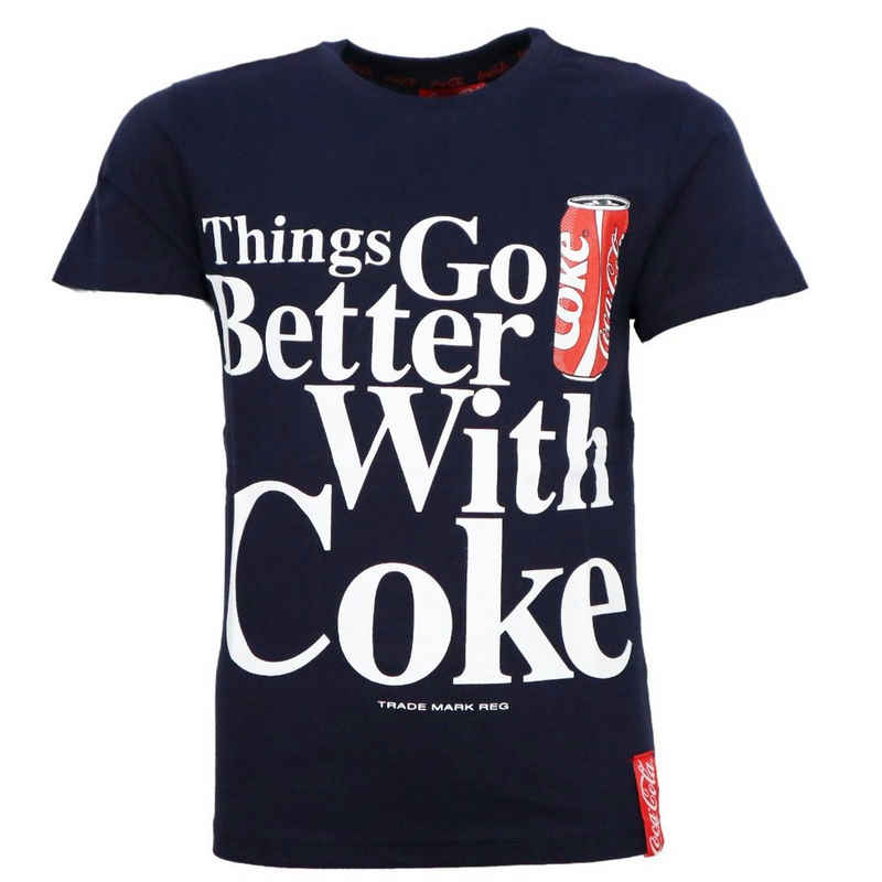 COCA COLA Print-Shirt Coca Cola Classic Jungen kurzarm T-Shirt Gr. 134 bis 164, 100% Baumwolle