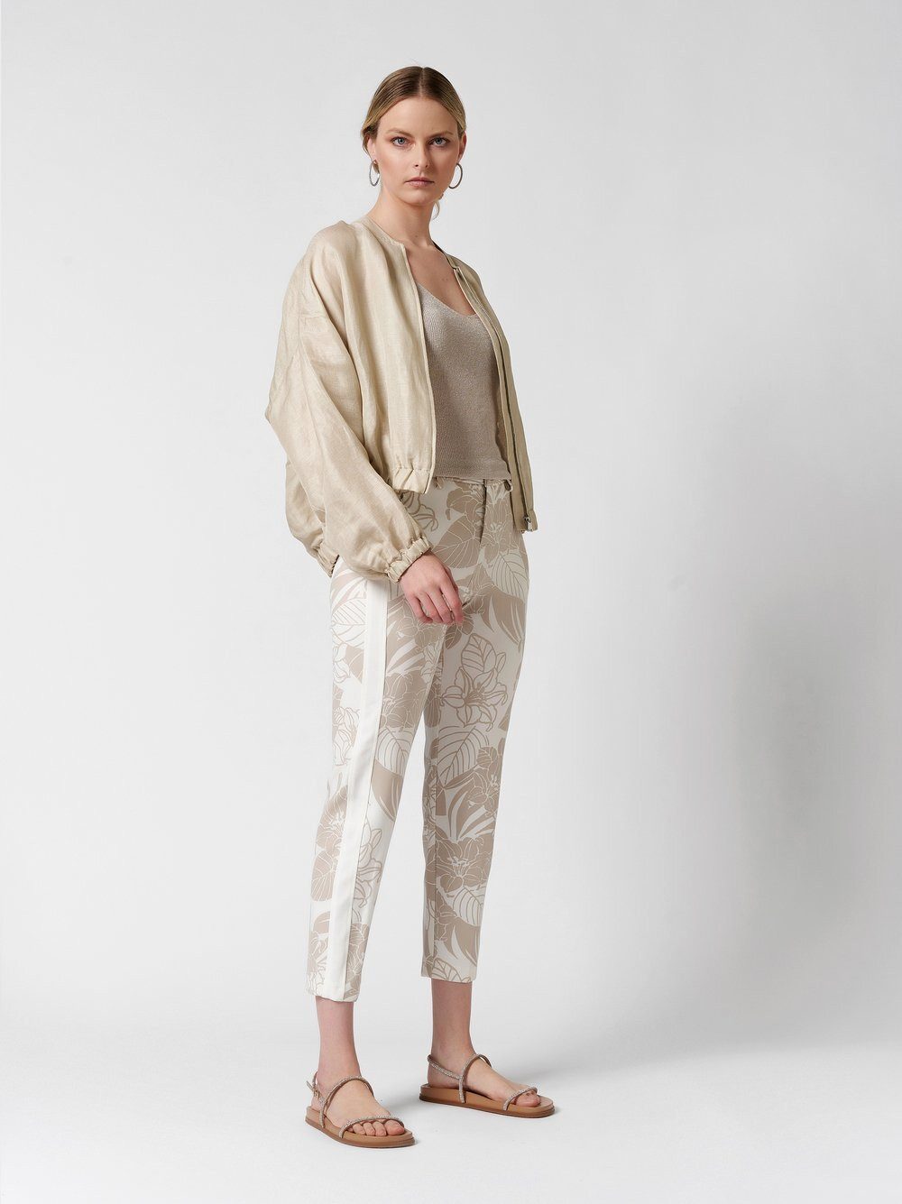 ROSNER Stretch-Hose Alisa_332 mit Flowerprint günstig online kaufen