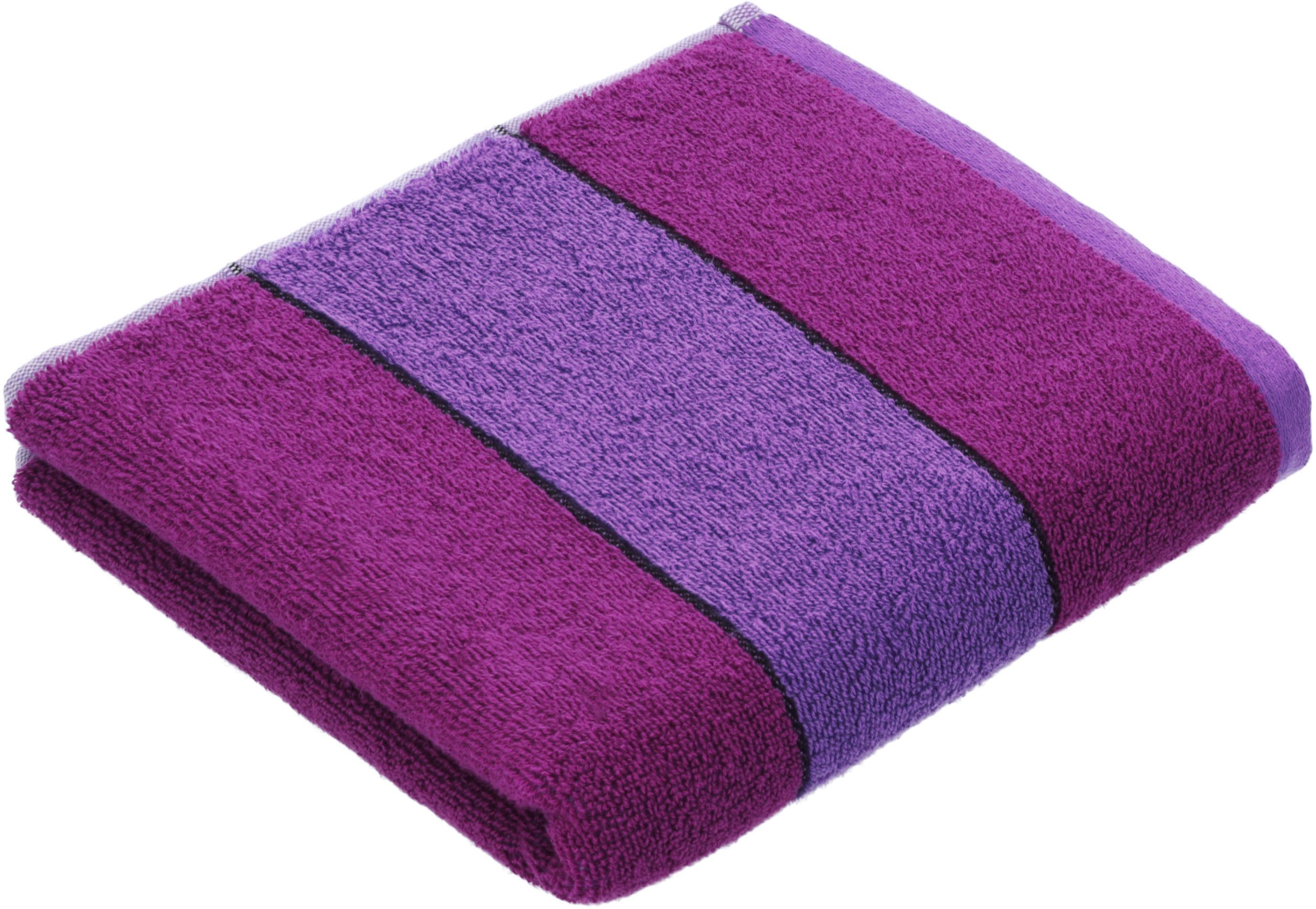 Vossen Handtuch Bolero, Walkfrottier (2-St), im Blockstreifendesign