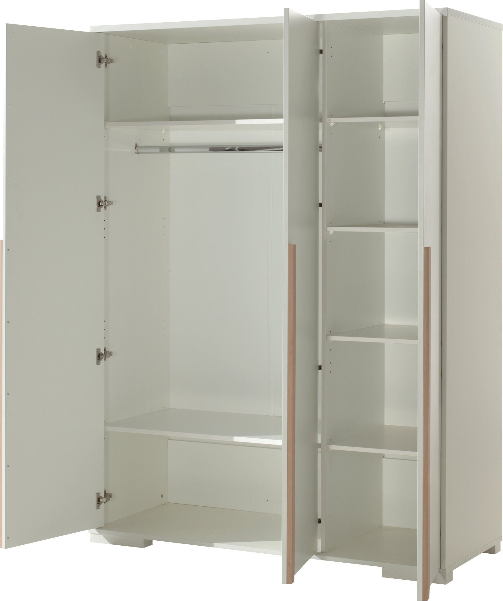 Vipack Kleiderschrank London (Made in Europe) mit Melamin-Oberfläche und Soft-Close