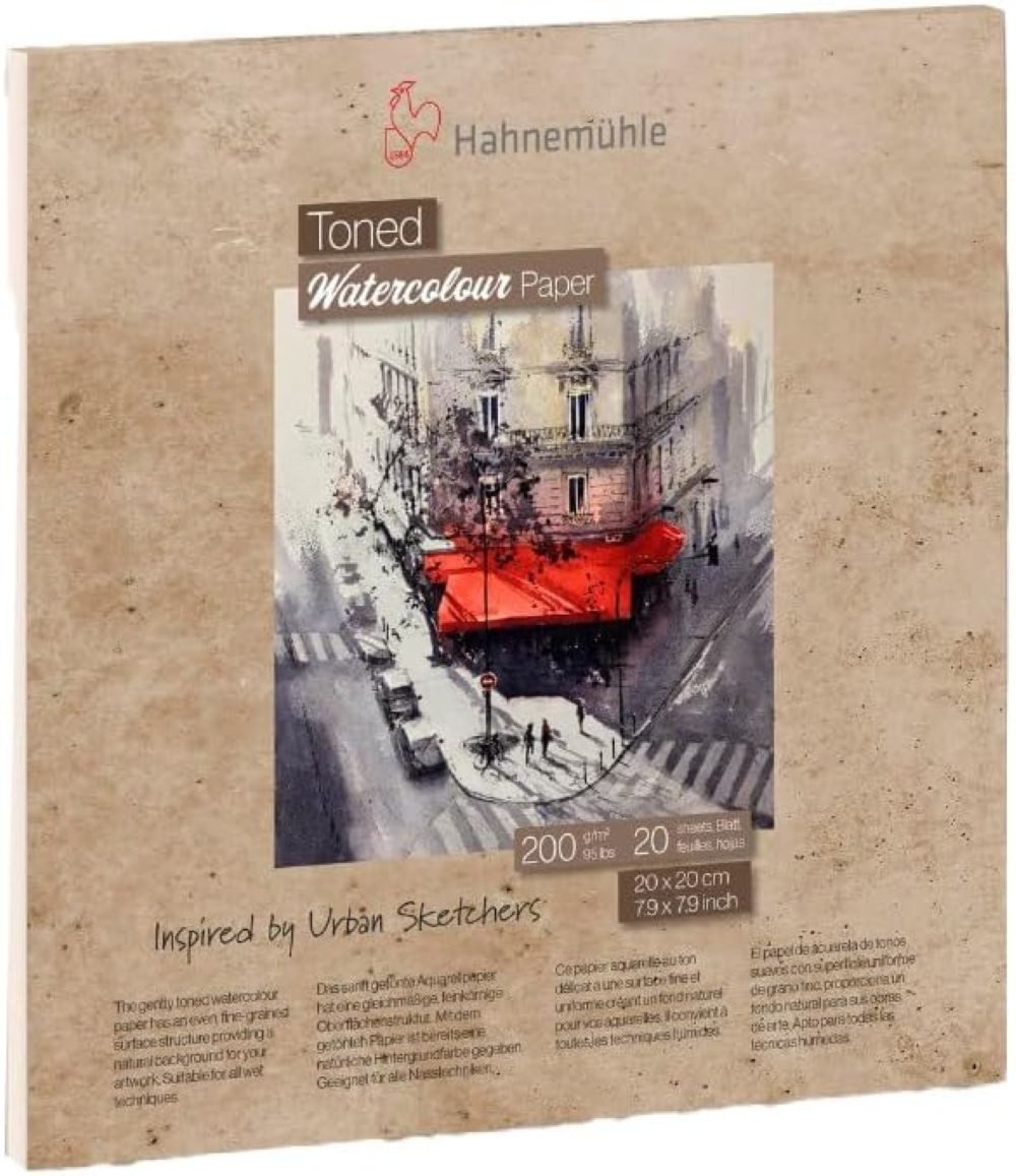 Hahnemühle Aquarellblock Toned 20x20cm
