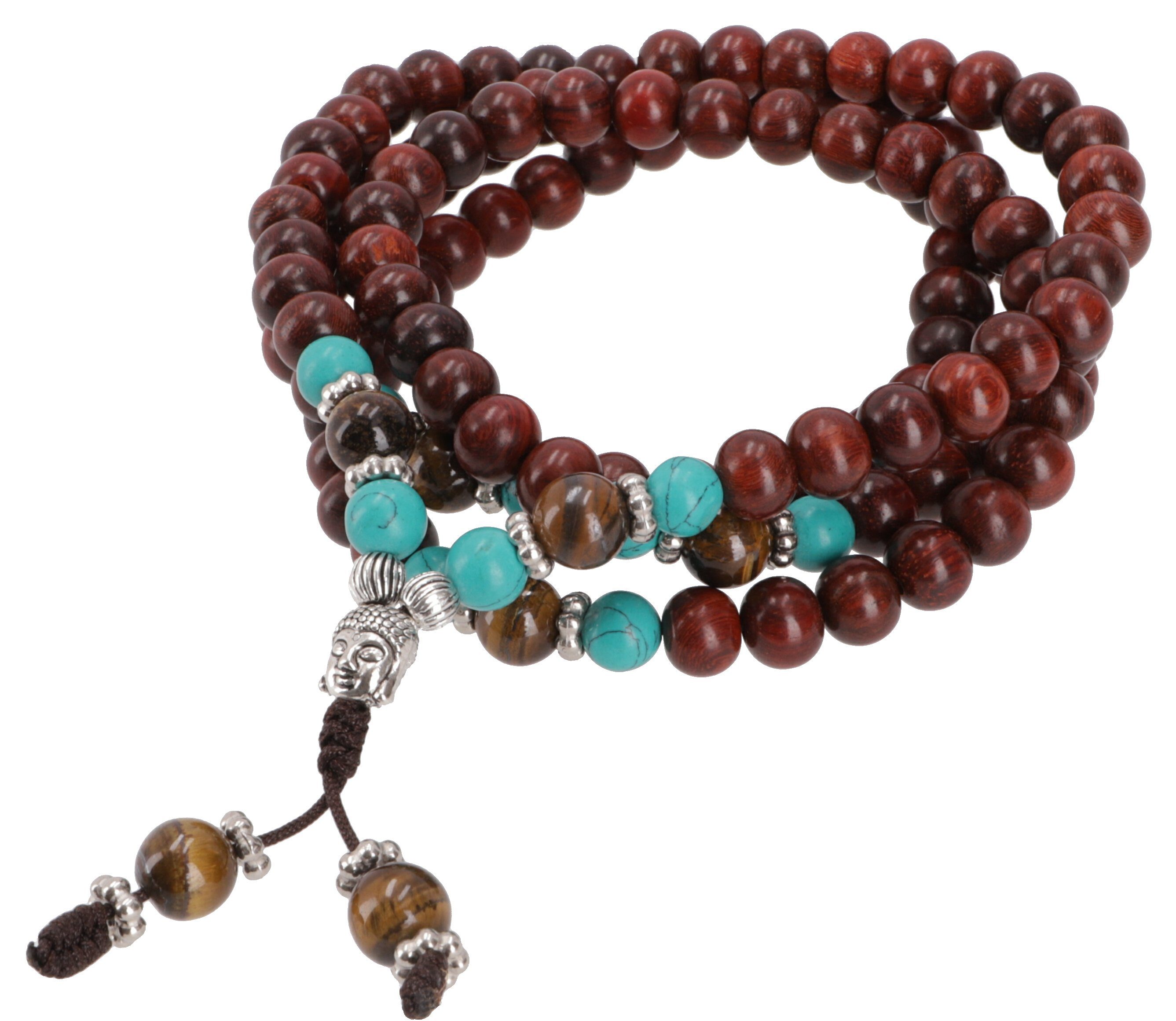 Guru-Shop Perlenkette Tibetische Mala aus Halbedelsteinen,.. günstig online kaufen