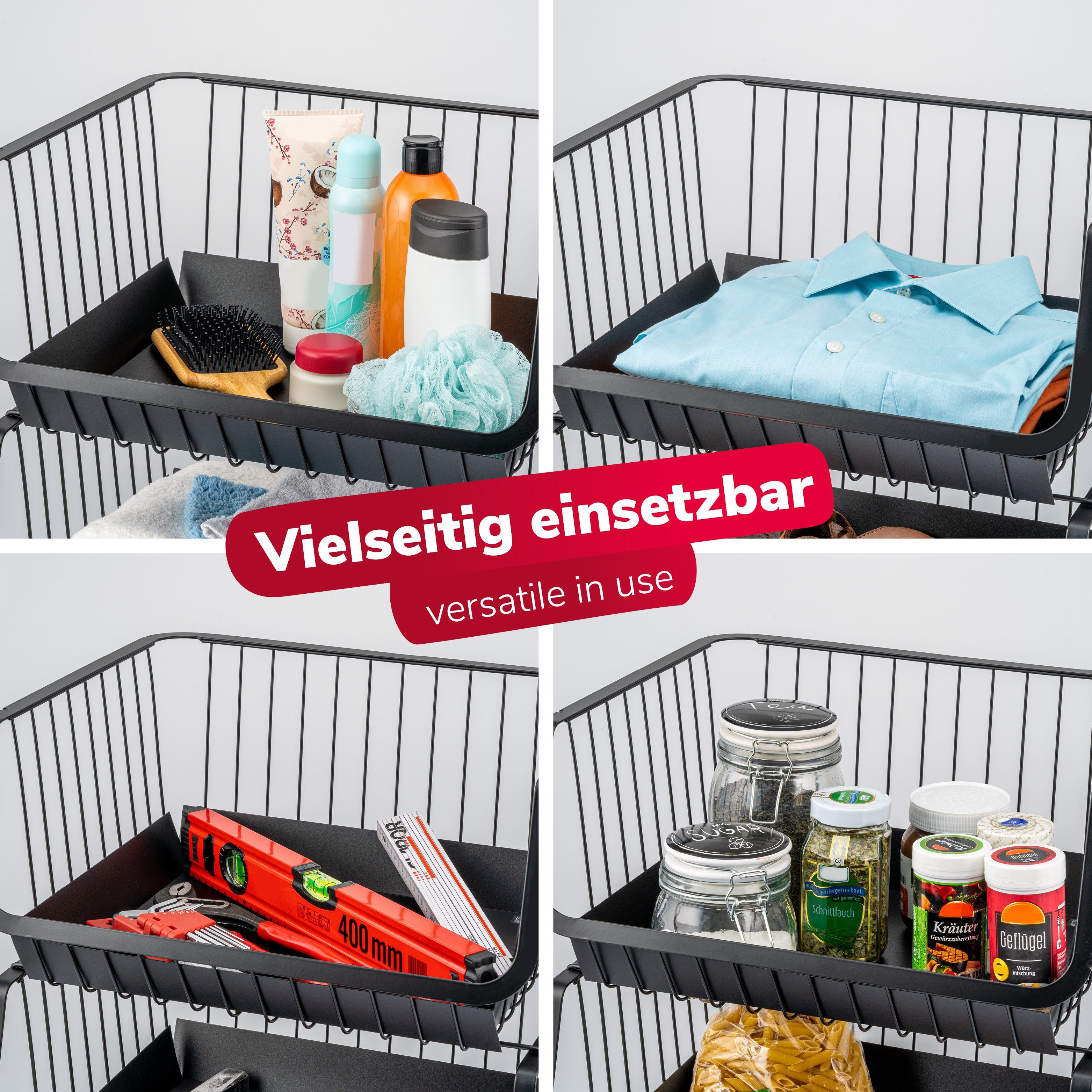 bremermann Aufbewahrungskorb Aufbewahrungskörbe 5-stufig mit Einlegeböden, günstig online kaufen
