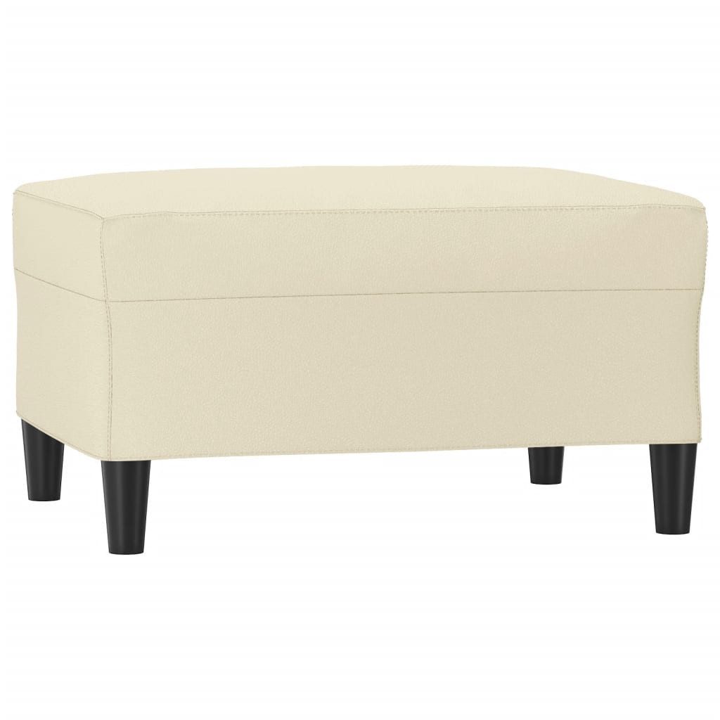 vidaXL Polsterhocker Fußhocker Creme 70x55x41 cm günstig online kaufen