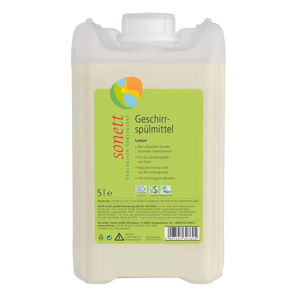 Sonett Geschirrspülmittel - Lemon Kanister 5L Geschirrspülmittel