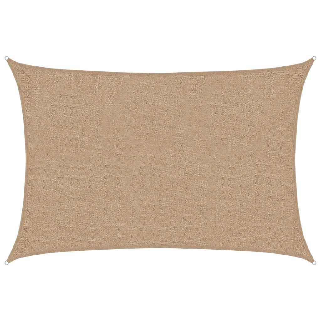 vidaXL Sonnensegel Sonnensegel 160 g/m² Taupe 2x2,5 m HDPE, (1-tlg)