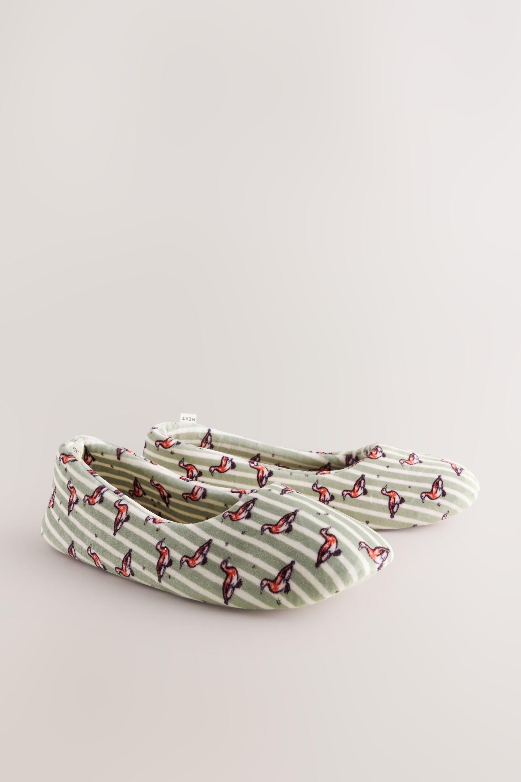 Next Ballerina-Hausschuhe mit Print Hausschuh – Bild 5 von 5
