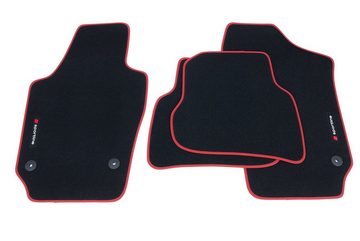 teileplus24 Auto-Fußmatten PV302 Velours Fußmatten kompatibel mit Seat Ibiza 4 6J 6P 2008-2017