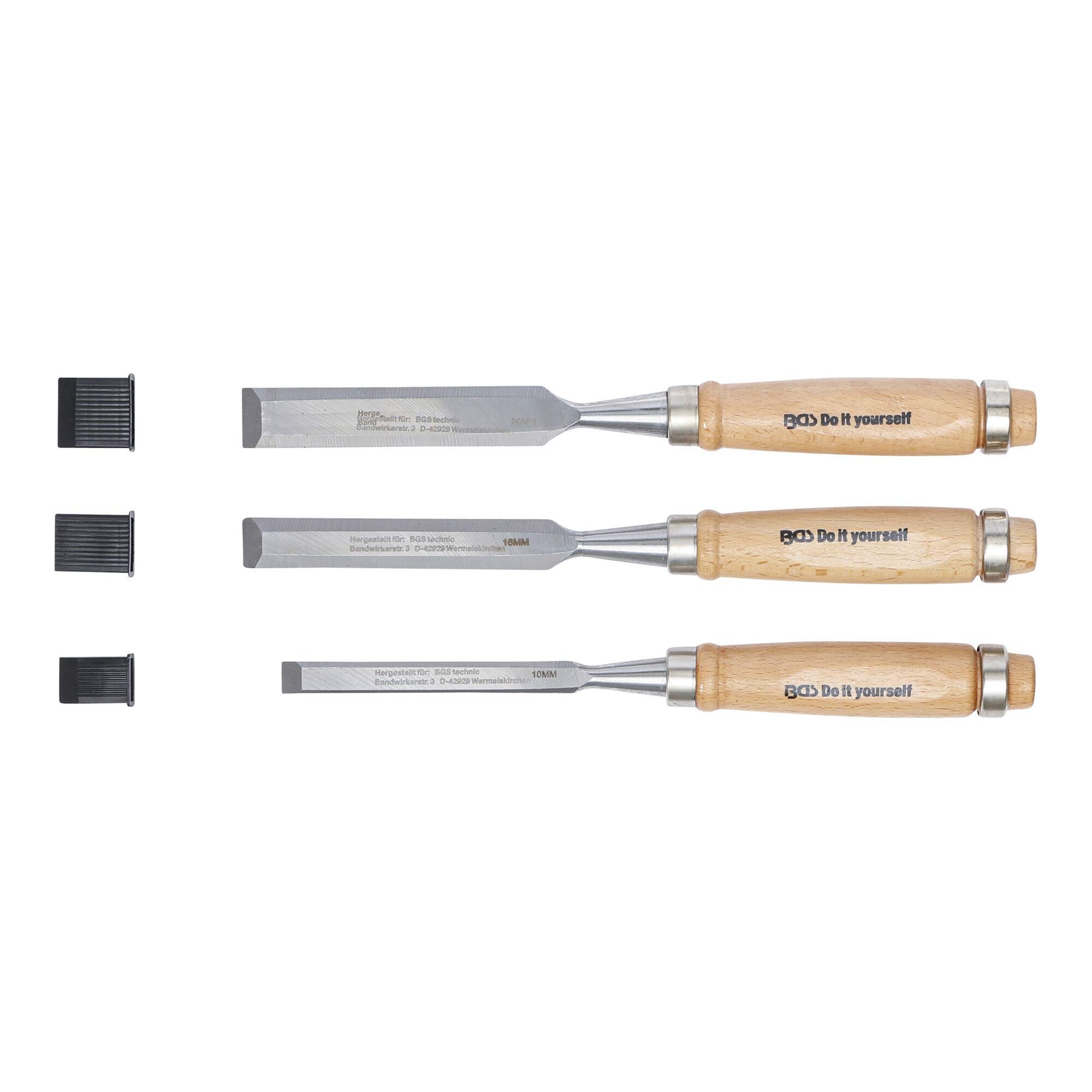 BGS Beitelsatz BGS Do it yourself Stechbeitel-Satz 10 / 16 / 20 mm 3 teilig