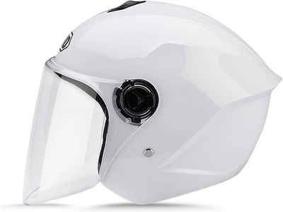 LIONCIANO Motorradhelm Mit verstellbarem Kinnriemen, oberer Belüftung und PC-Visier (Vielseitig für verschiedene Anwendungen), Schutzhelm bietet durch ABS-Kunststoff, ergonomisches Design