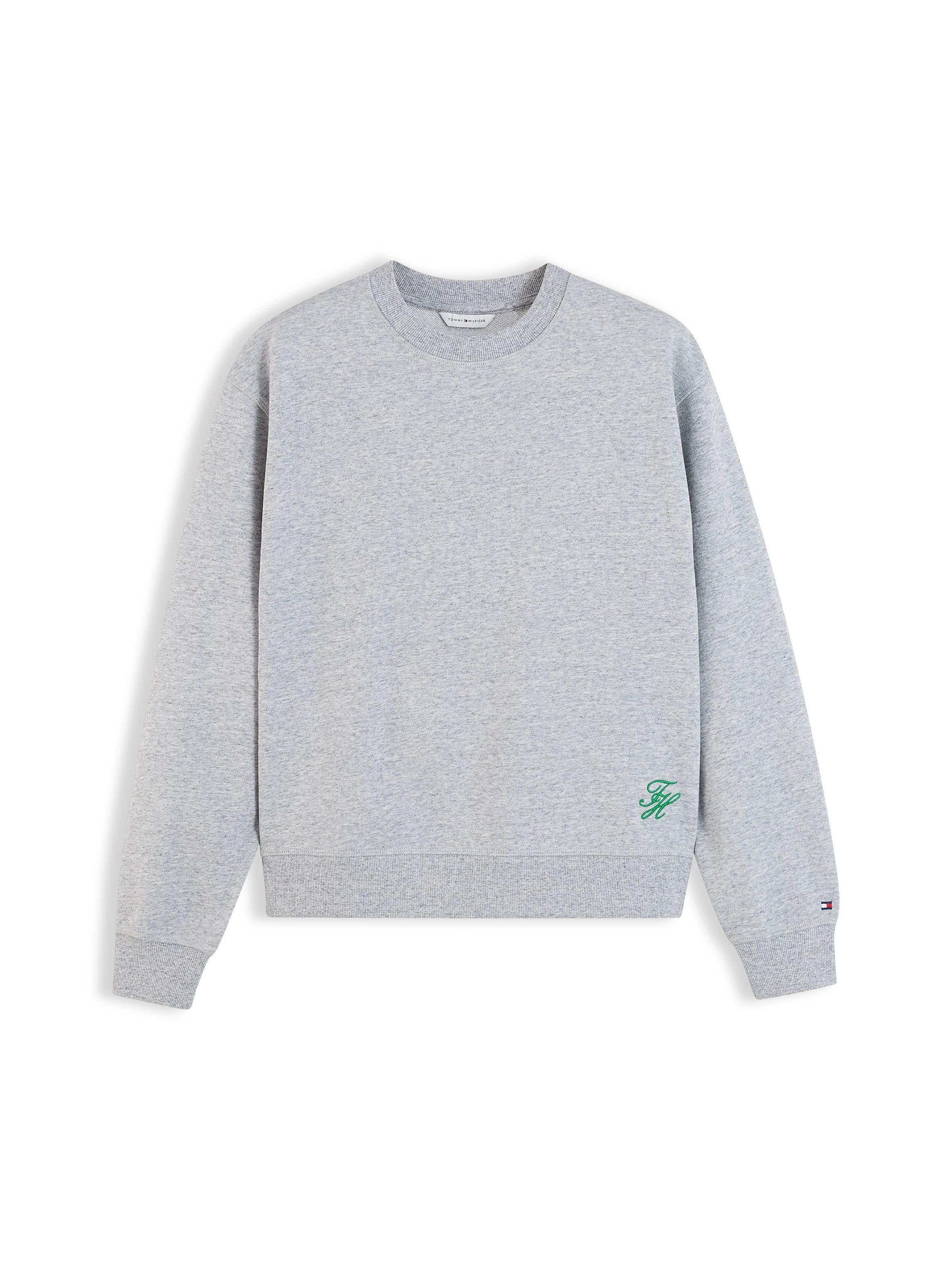 Tommy Hilfiger Sweatshirt SCRIPT TERRY MDRN C-NK SWTSHIRT Baumwolle – Bild 5 von 5