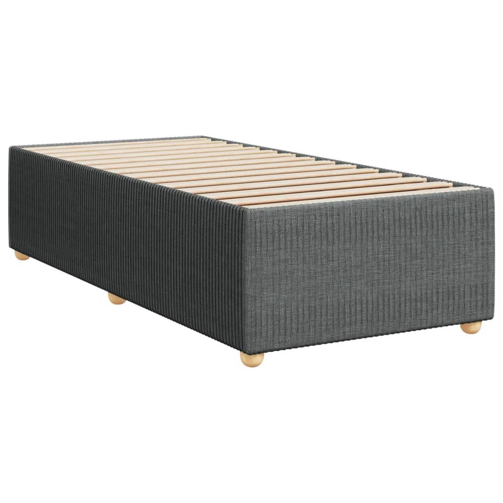 vidaXL Bett Bettgestell ohne Matratze Dunkelgrau günstig online kaufen