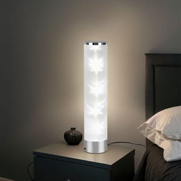 etc-shop LED Tischleuchte, Leuchtmittel nicht inklusive, Warmweiß, Farbwechsel, Nachttischlampe Tischlampe Sternenmotiv Dimmer Fernbedienung LED H38cm