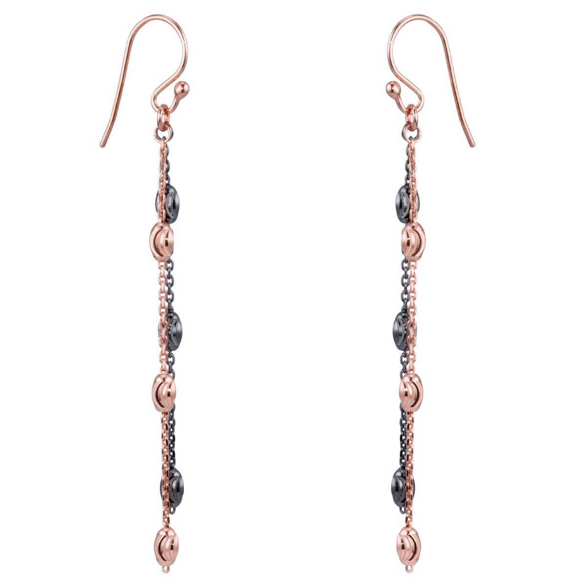 Materia Paar Ohrhänger Damen Bicolor Glitzer SO-360, aus 925 Sterling Silbe günstig online kaufen