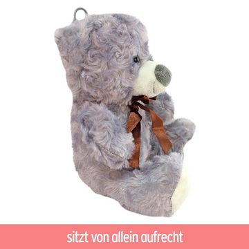 BEMIRO Tierkuscheltier Teddybärchen mit Schleife "Motti" - ca. 18 cm