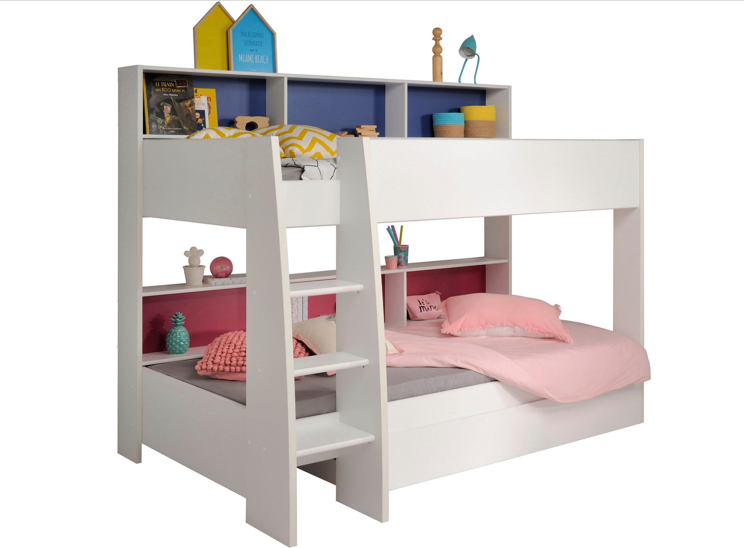 Parisot Etagenbett Tam Tam (Set, 2-St., Bett mit 2x lattenplatten die als Lattenroste dienen), Möbel Etagenbett Tam Tam Hochbett Kinderzimmer Doppelstockbett