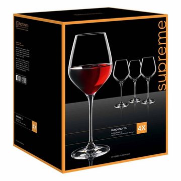 Nachtmann Rotweinglas Supreme Burgundergläser 840 ml 4er Set, Glas