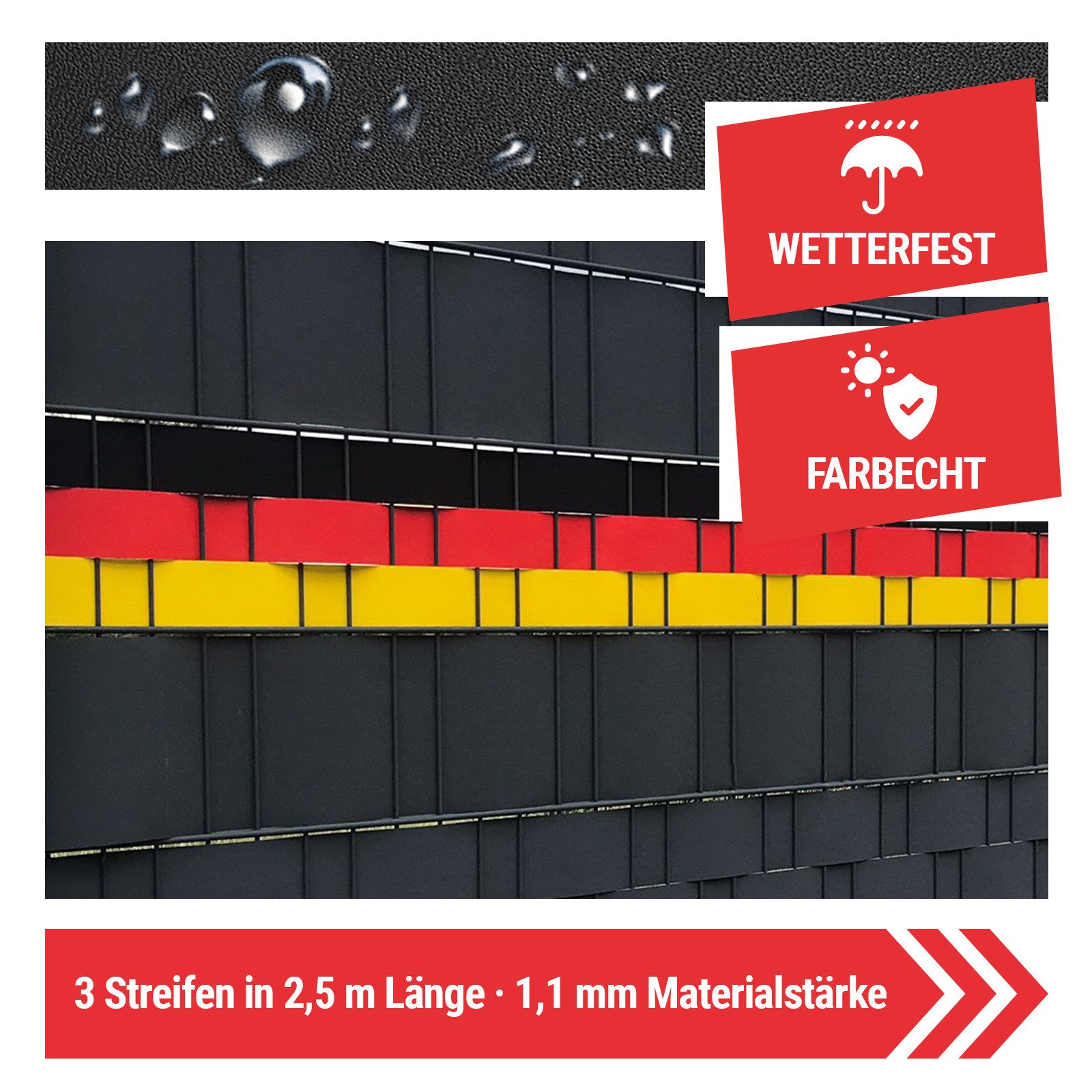 Arvotec Sichtschutzstreifen 3x 2,5 m (Höhe günstig online kaufen