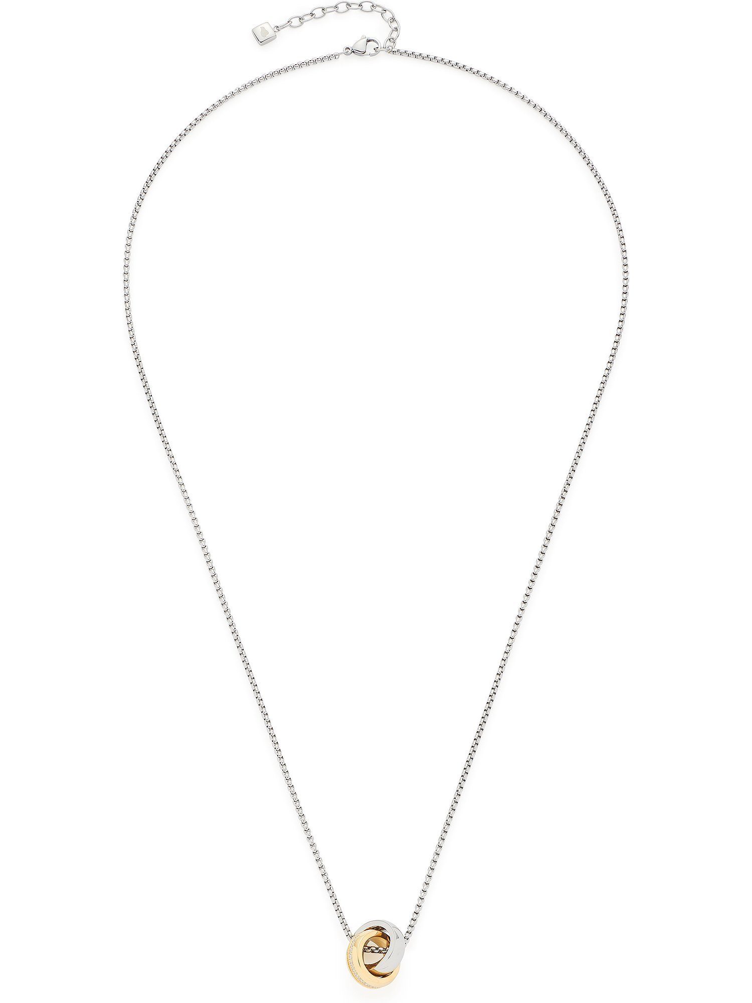 Edelstahlkette Leonardo Damen-Kette Edelstahl Zirkonia