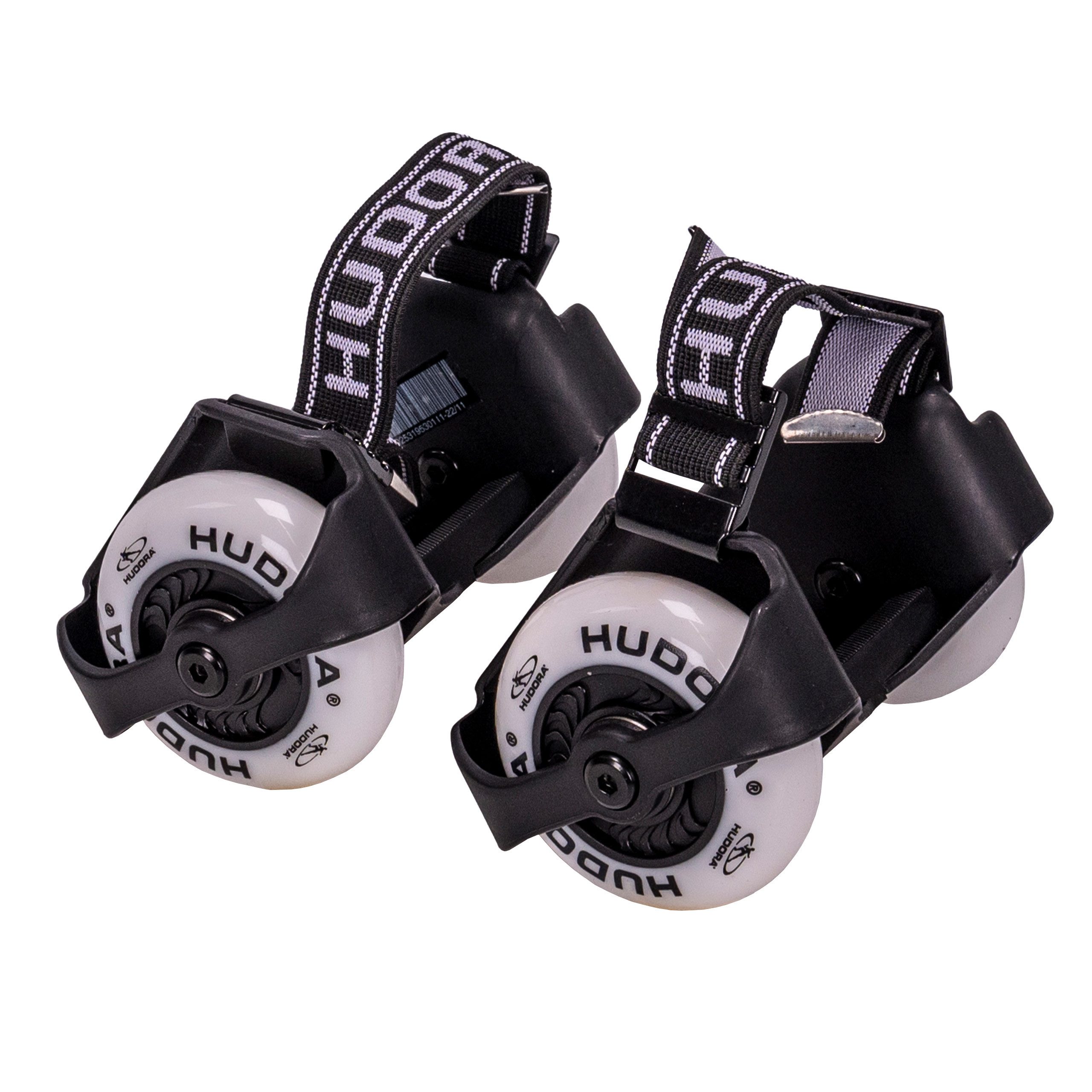 Hudora Gleitschuh HUDORA Fersenroller Bold Buddy's, 8 blinkende LEDs, verwandelt Schuhe in coole Rollschuhe